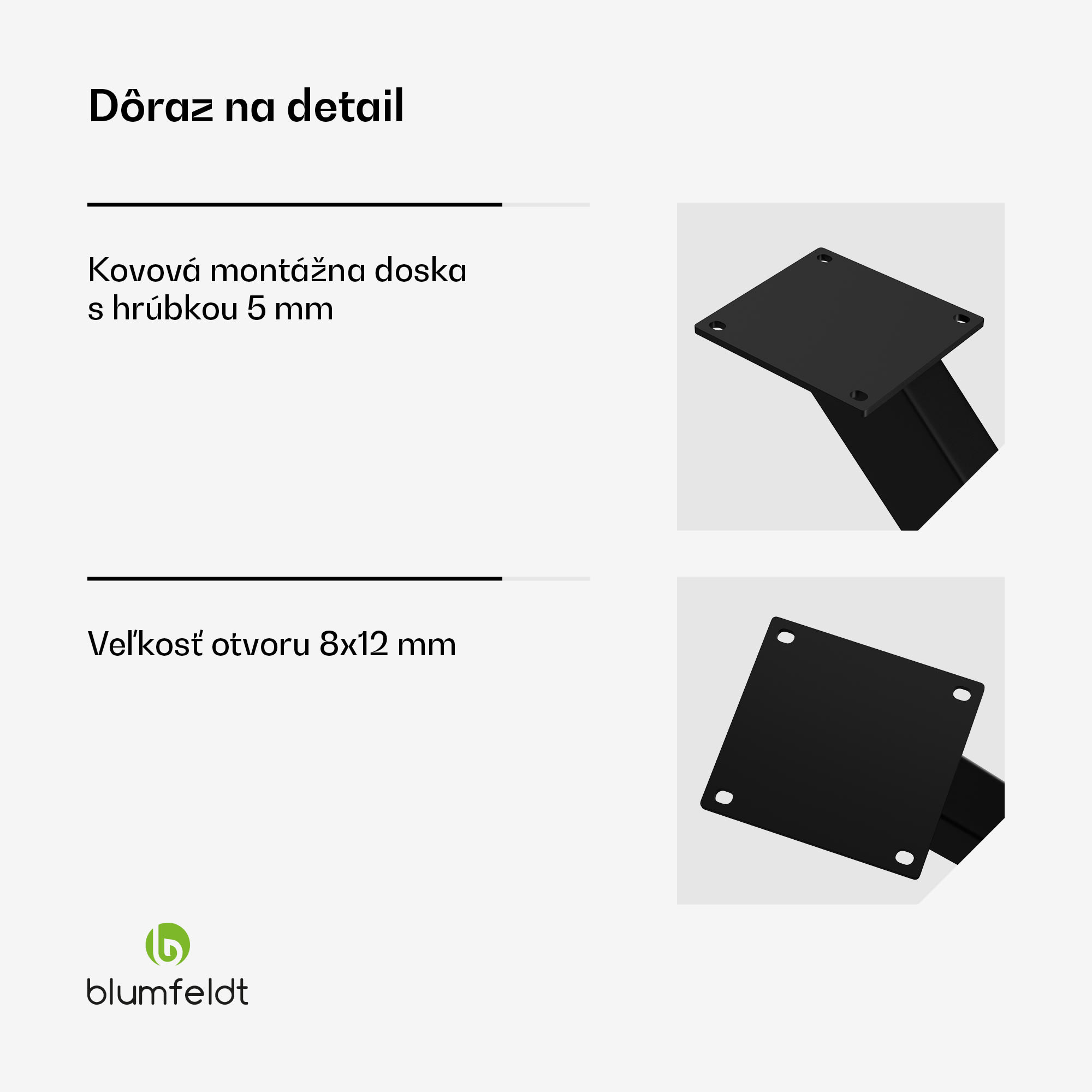 Blumfeldt UrbanFodge TRIPLE X nohy stola, Moderný dizajn, Pre projekty DIY, Nosnosť 200 kg – Obrázok 3