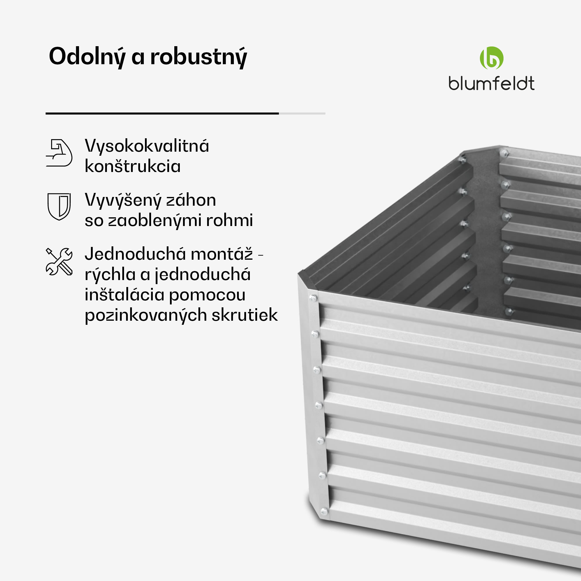 Blumfeldt High Grow Straight vyvýšený záhon, 1440 L, Ergonomický, Odolný voči poveternostným vplyvom, Otvorená základňa – Obrázok 5