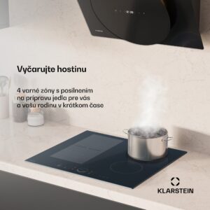 Klarstein Delicatessa 60 Hybrid vstavaná indukčná varná doska, 7000 W, Flexi zóna, Booster, Indukcia
