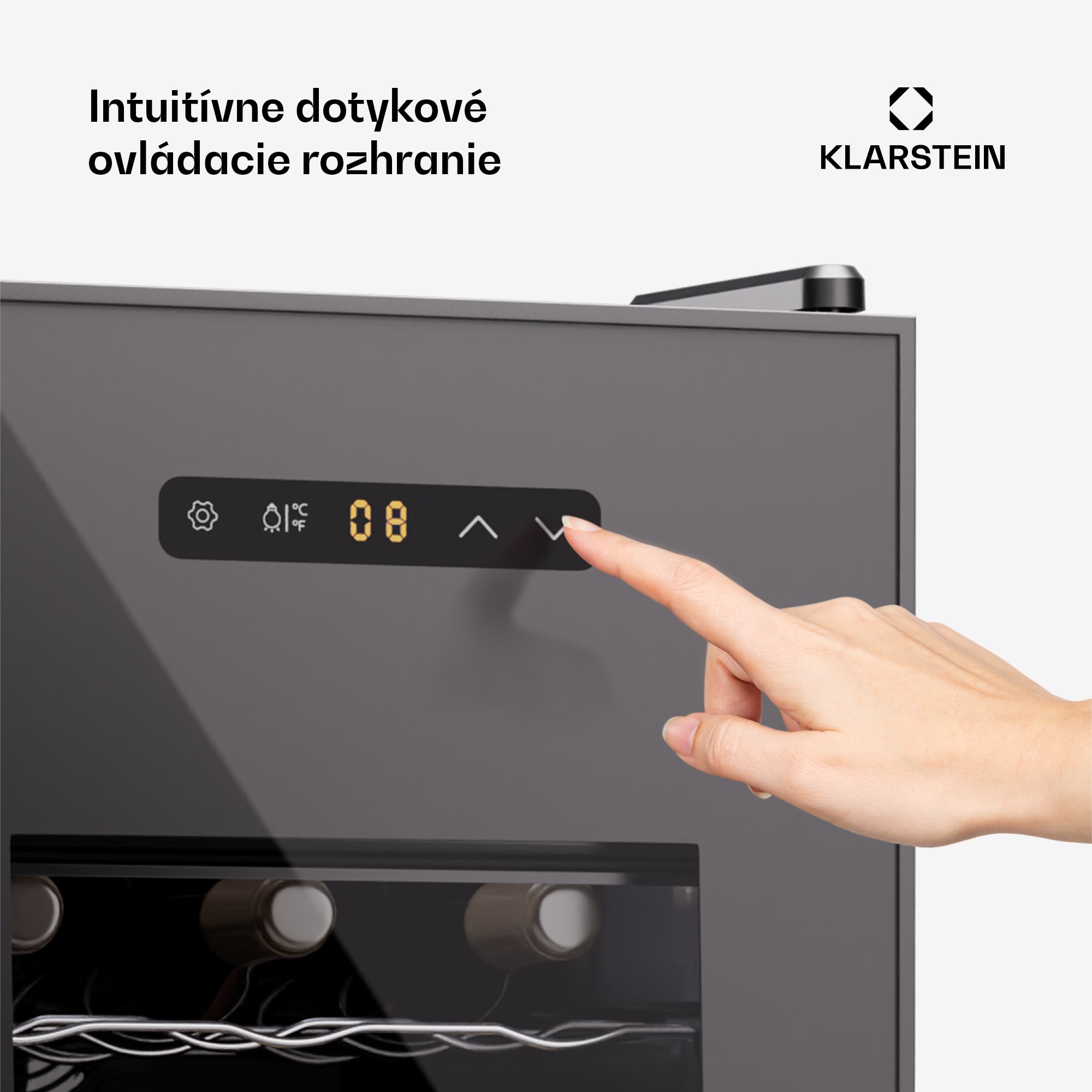 Klarstein Silent Vino 15 Uno Chladnička na víno 39 l / 15 fliaš 5-18 °C Dotyková – Obrázok 5