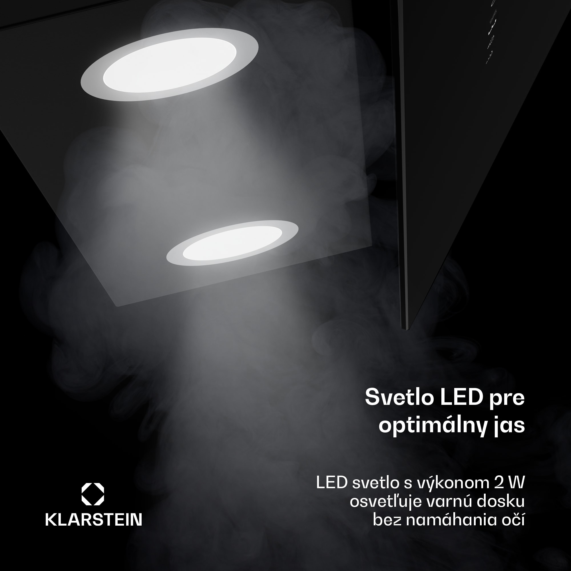 Klarstein Alina digestor, 60 cm, Smart, 600 m³/h, Tichý, EEK A – Obrázok 4