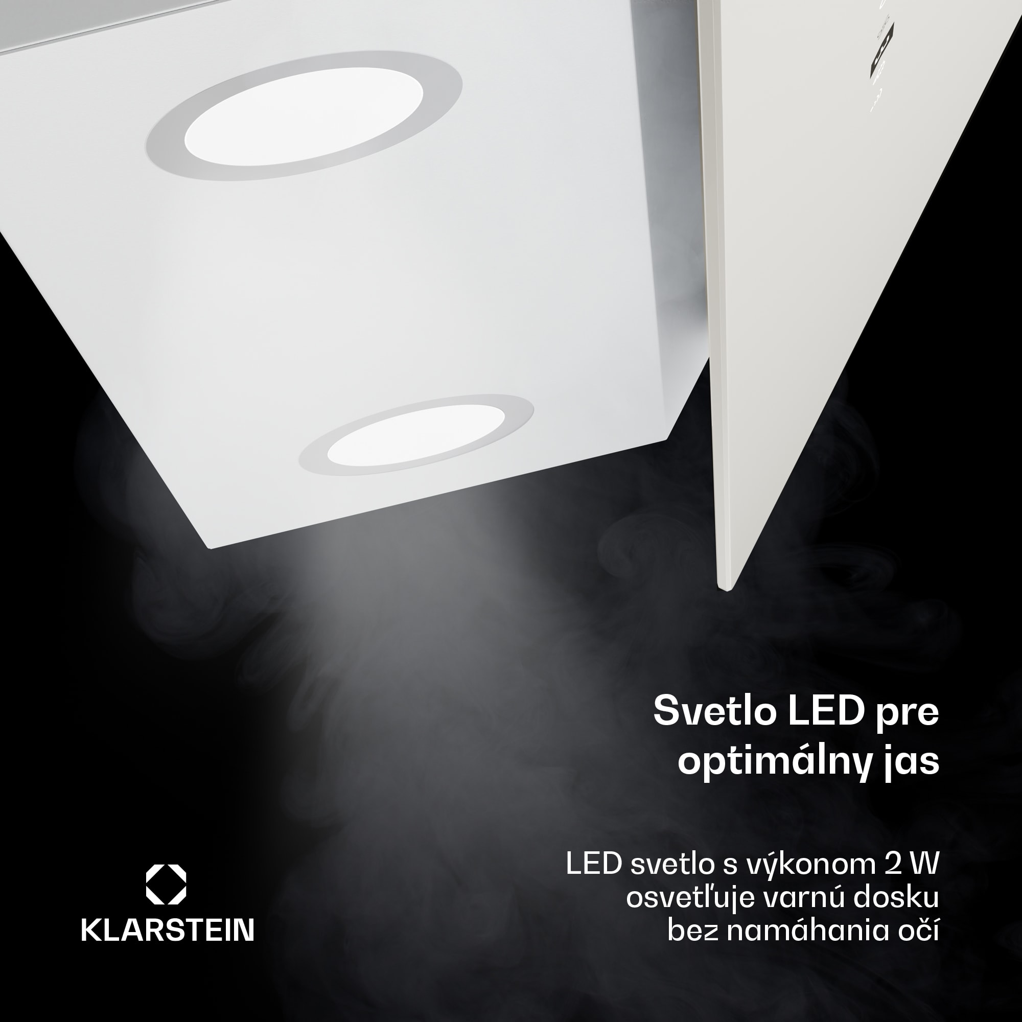 Klarstein Alina digestor, 60 cm, Smart, 600 m³/h, Tichý, EEK A – Obrázok 4