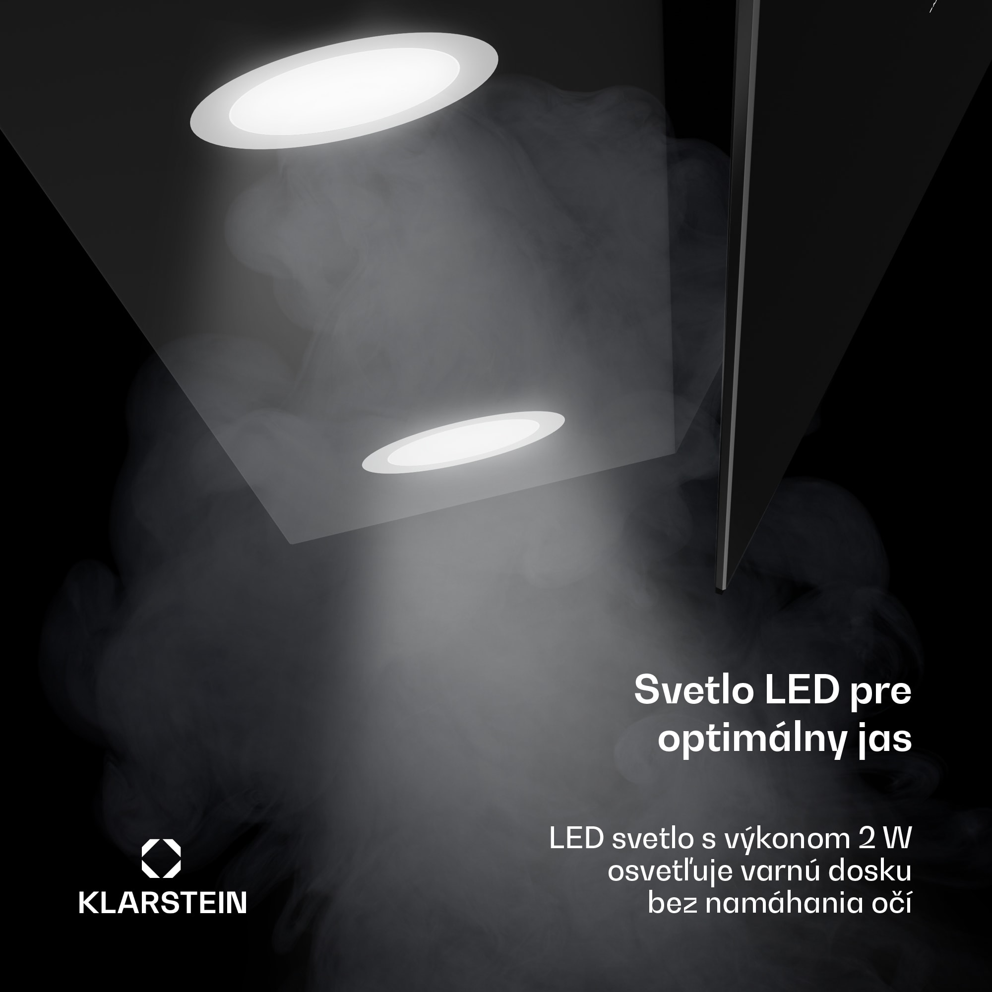 Klarstein Alina digestor, 90 cm, Smart, 615 m³/h, Tichý, EEK A – Obrázok 4