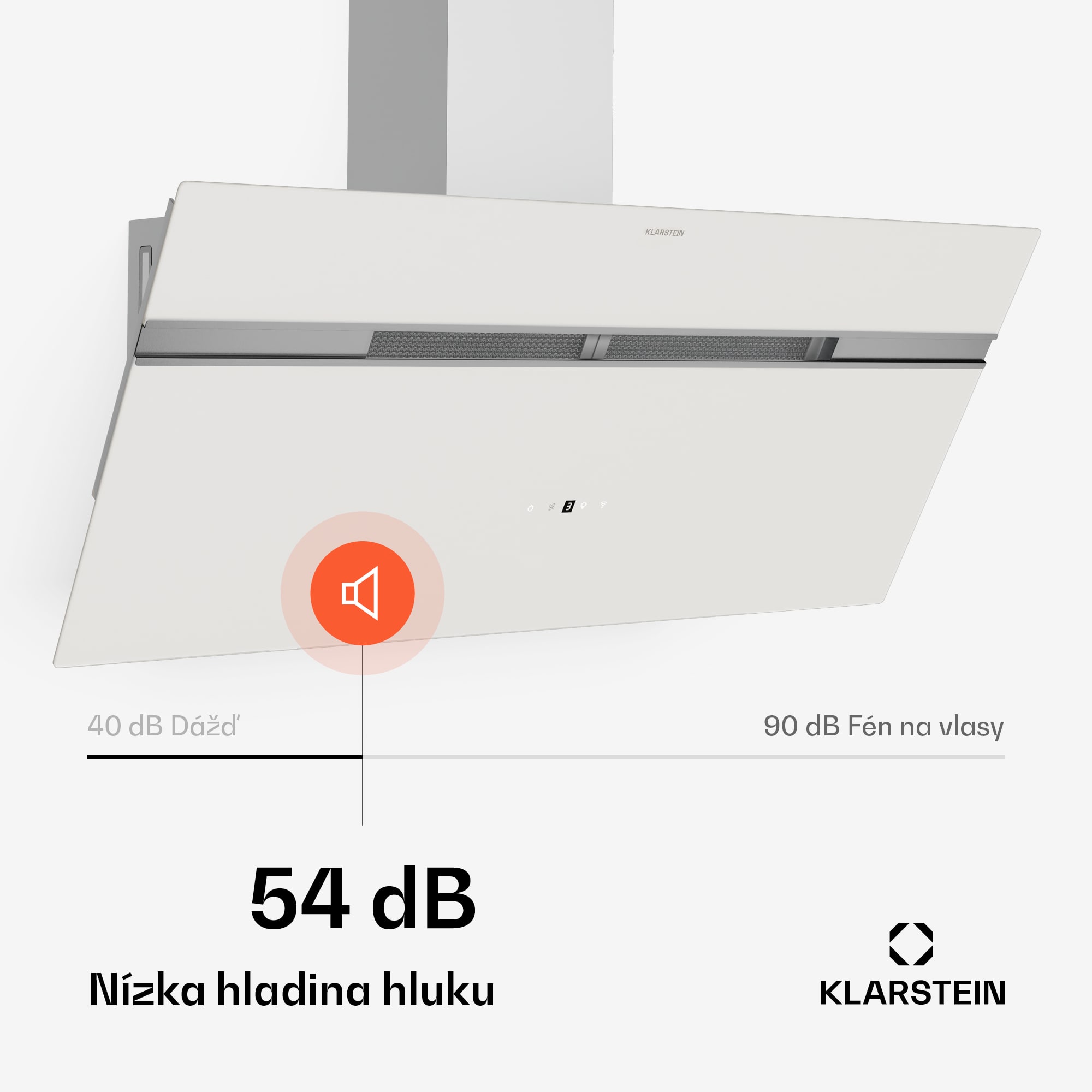 Klarstein Alina digestor, 90 cm, Smart, 615 m³/h, Tichý, EEK A – Obrázok 3