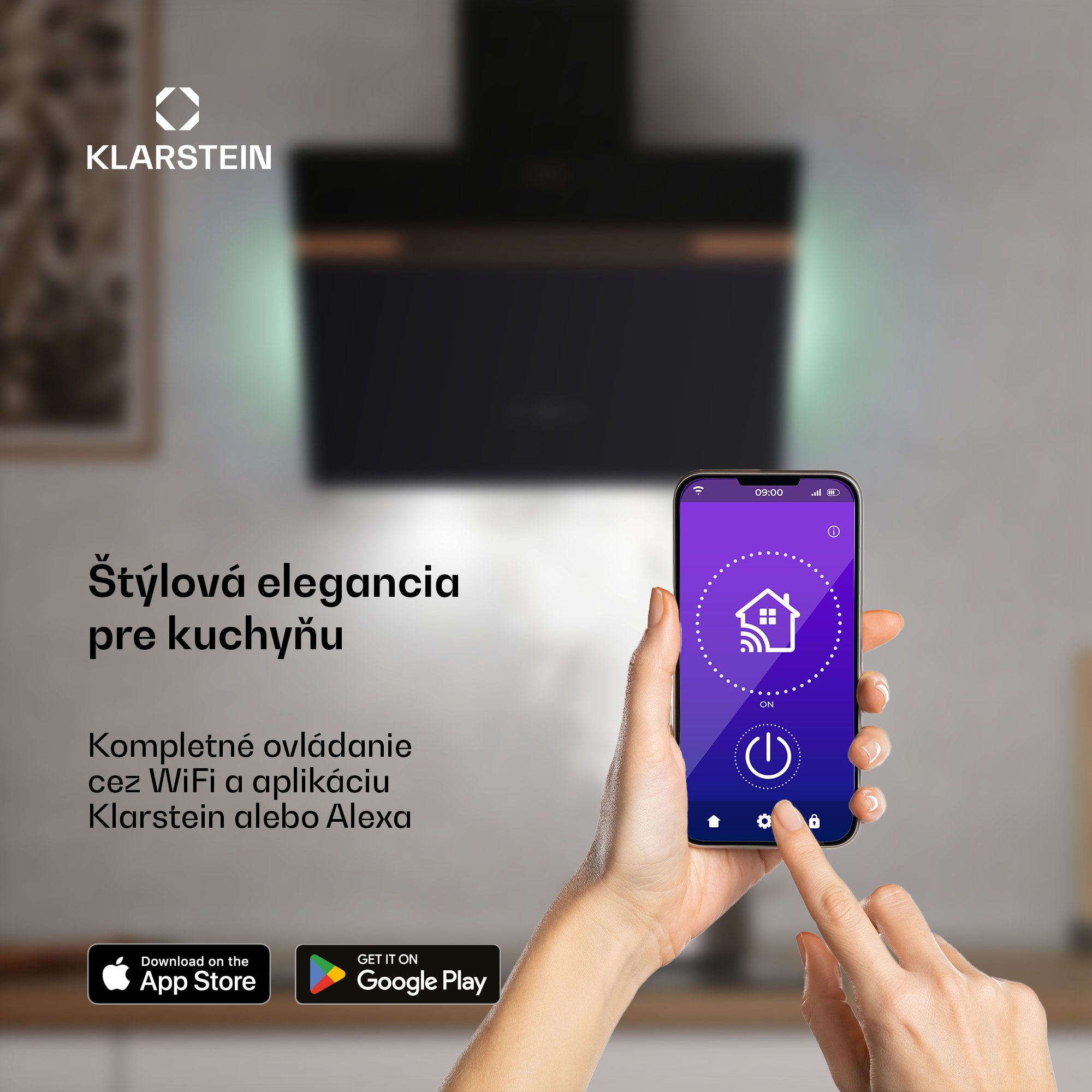 Klarstein Alina digestor, 60 cm, 680 m³/h, Tichý, EEK A++ – Obrázok 2