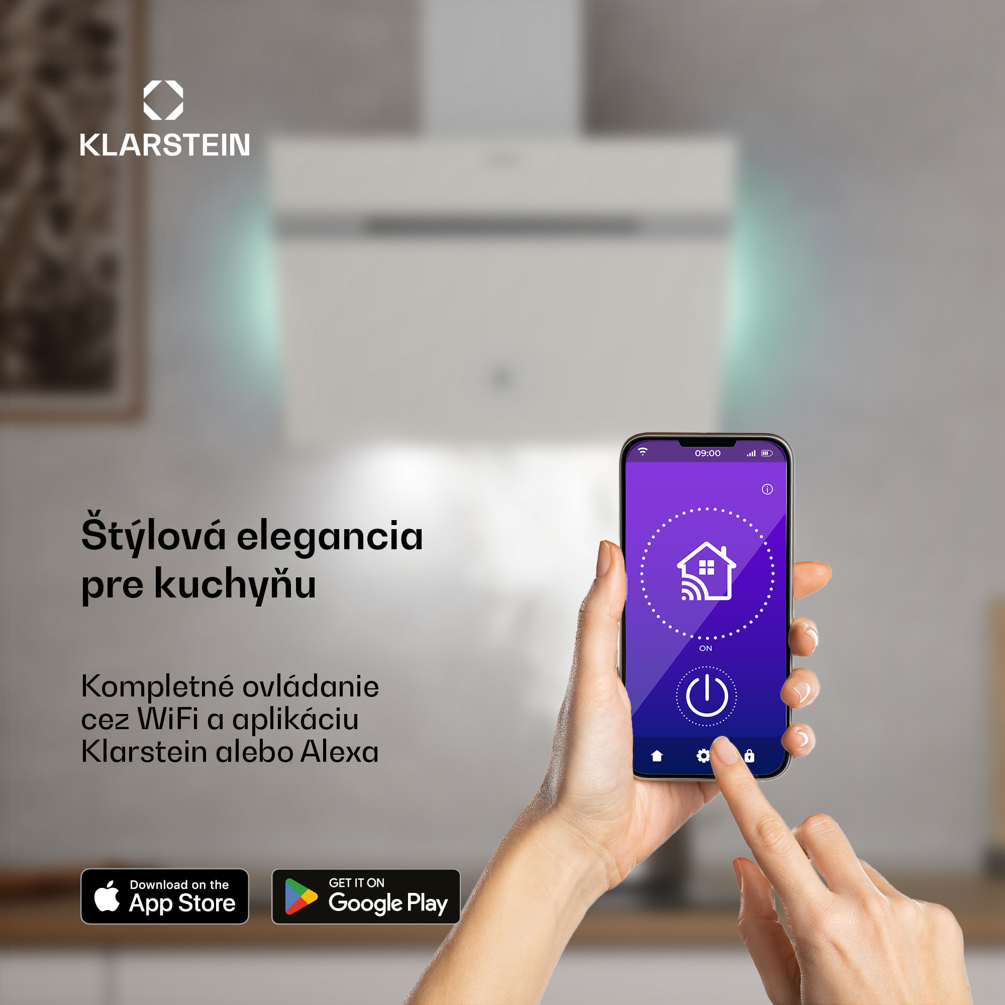 Klarstein Alina digestor, 60 cm, 680 m³/h, Tichý, EEK A++ – Obrázok 2