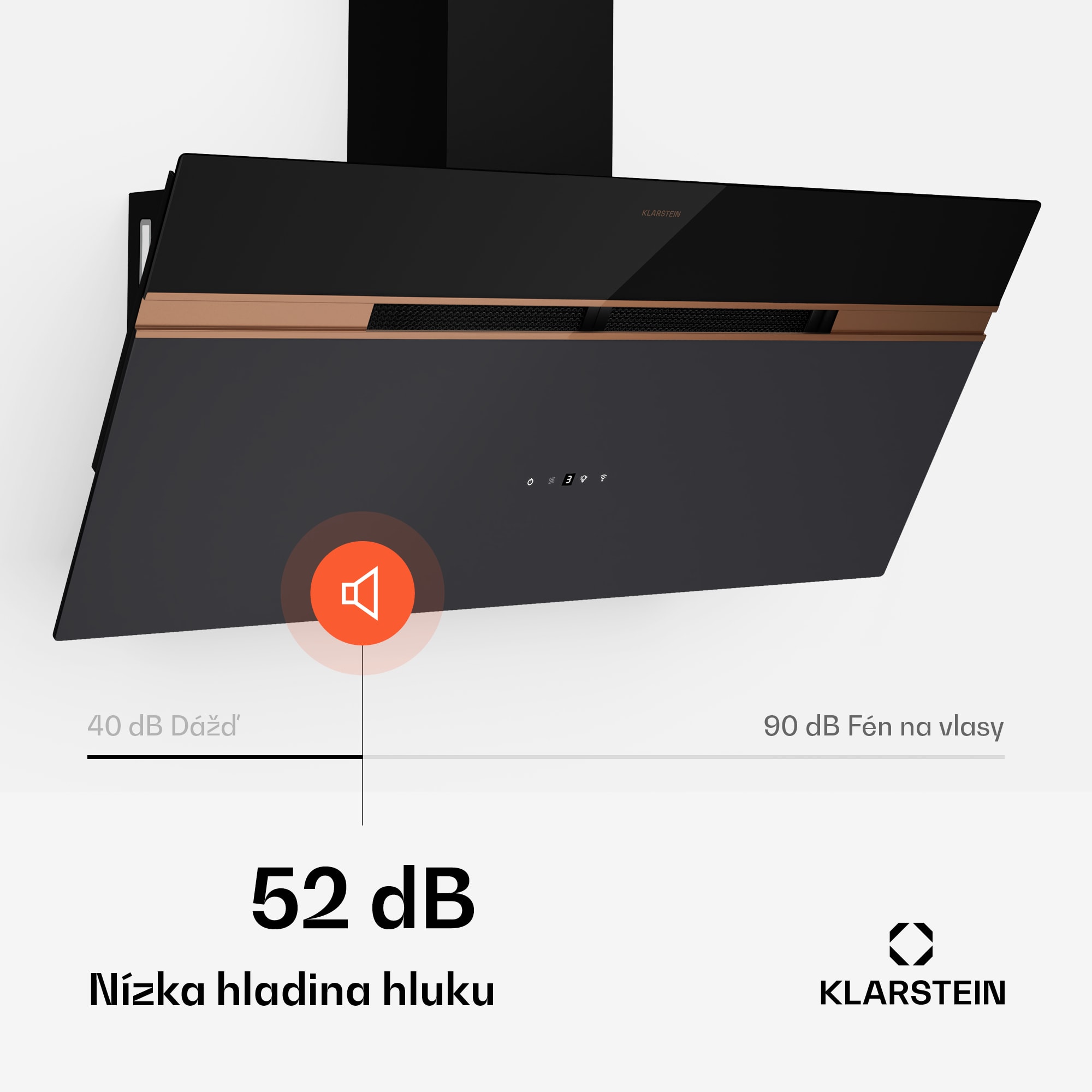 Klarstein Alina digestor, 90 cm, 690 m³/h, Tichý, EEK A++ – Obrázok 3