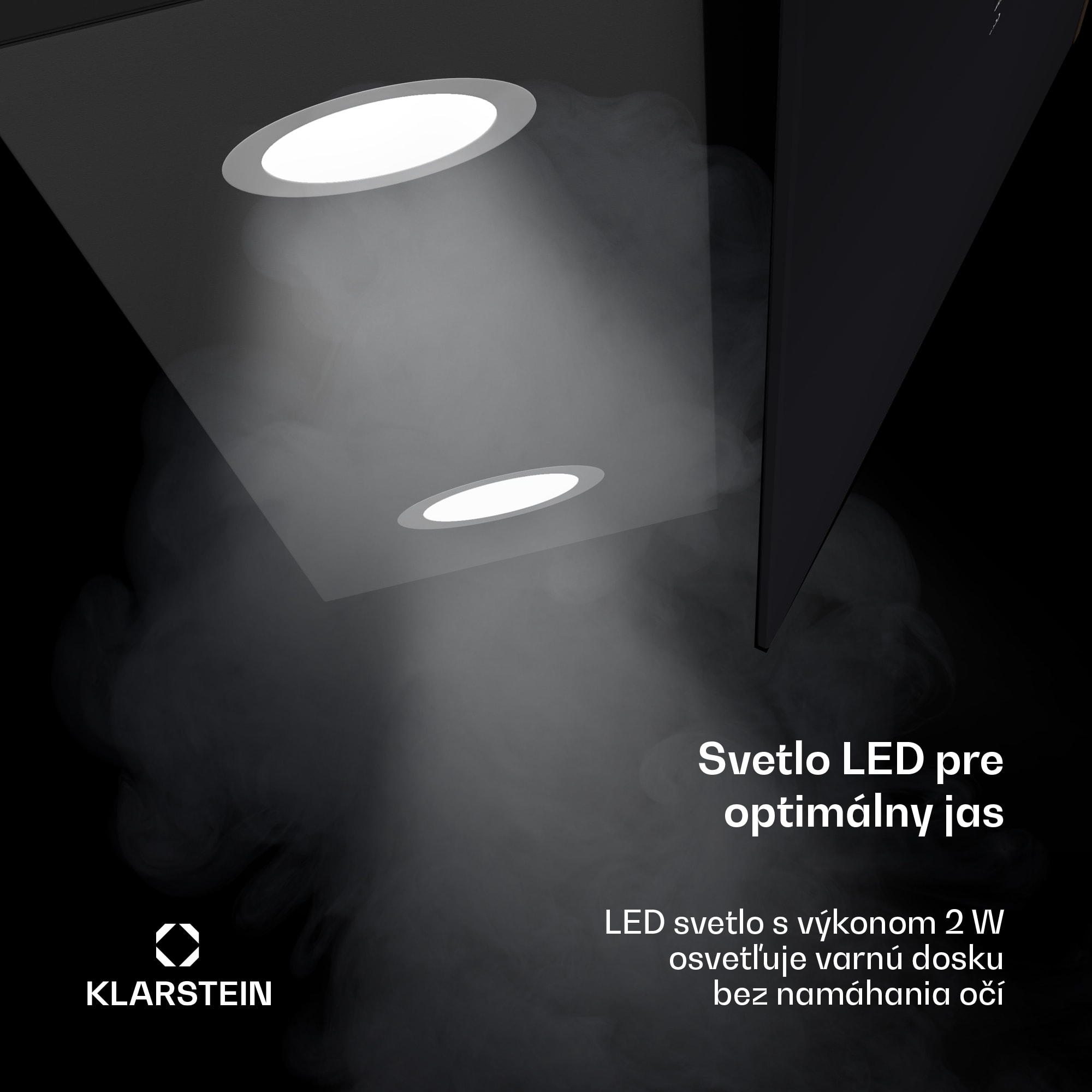 Klarstein Alina digestor, 90 cm, 690 m³/h, Tichý, EEK A++ – Obrázok 4