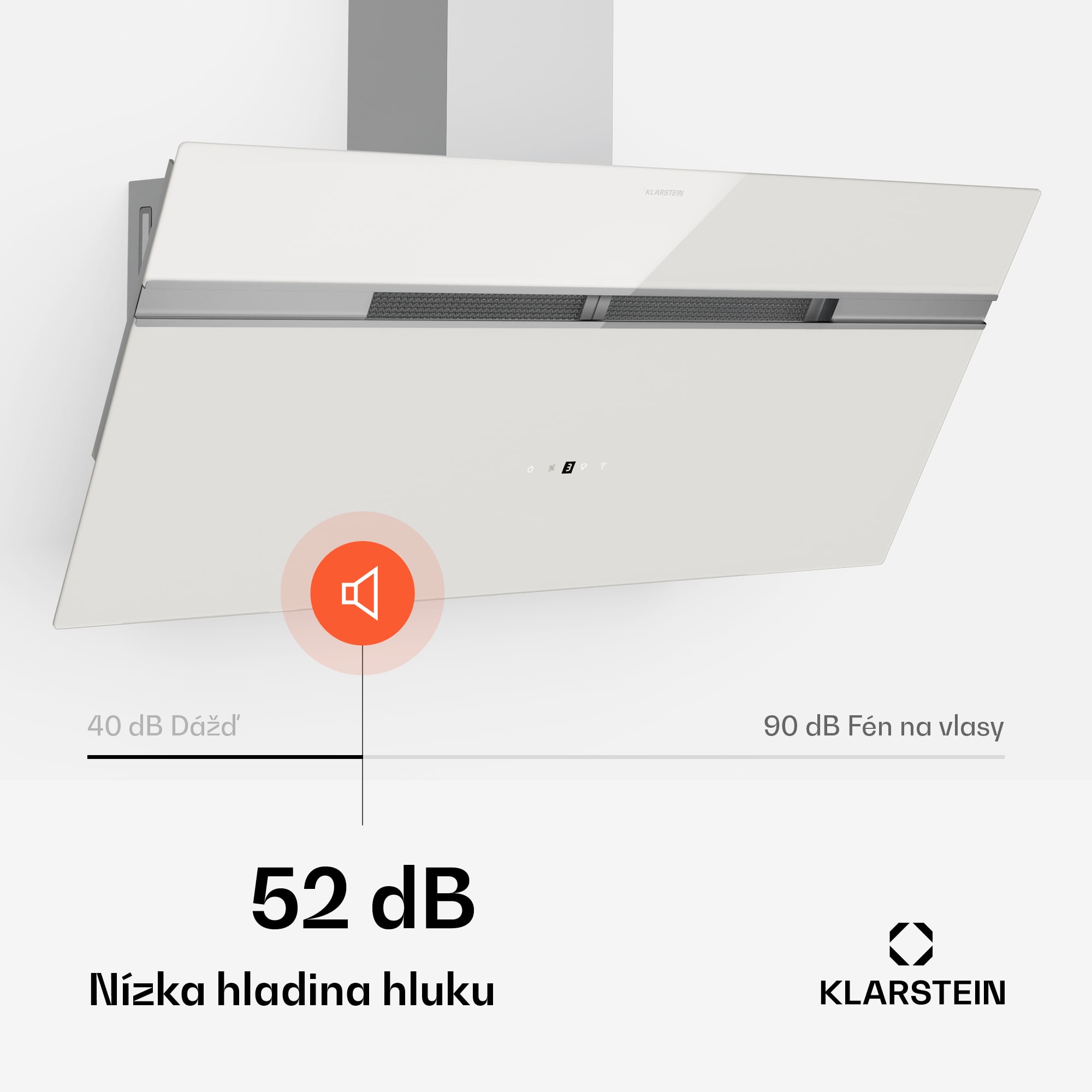 Klarstein Alina digestor, 90 cm, 690 m³/h, Tichý, EEK A++ – Obrázok 3