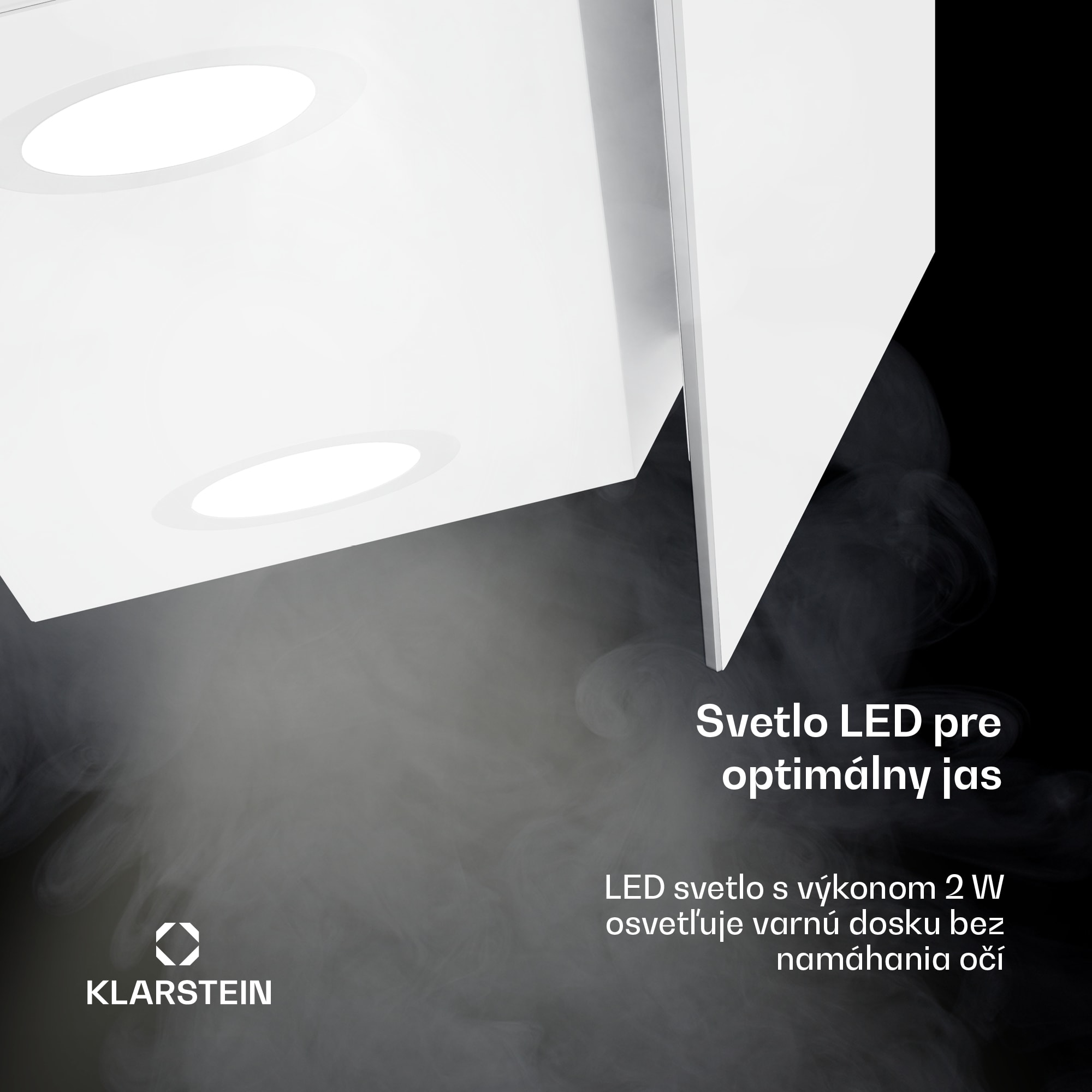 Klarstein Alina digestor, EEK A, Dotykový, LED osvetlenie, Odsávanie/recirkulácia, 600 m³/h – Obrázok 4