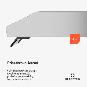 Klarstein Purista Force digestor, Kompaktný, 384,8 m³/h, EEK C, Technológia dvoch motorov