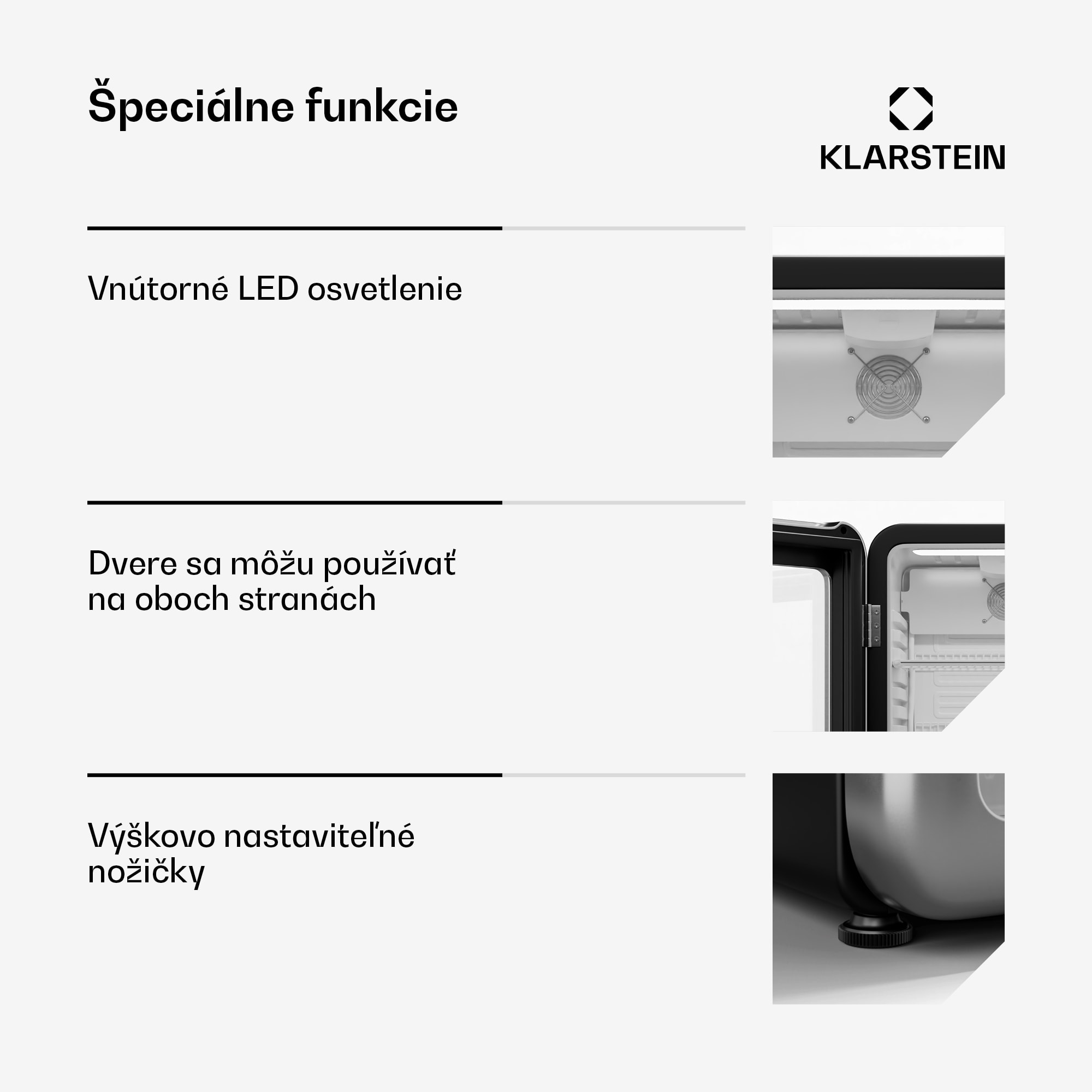 Klarstein Audrey Evo chladnička na nápoje, Retro dizajn, sklenené dvere, 93 L, EEK C – Obrázok 5