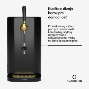 Klarstein FrostBrew pivný výčap, Tlakový systém CO2, Termo chladenie, 3-12 °C, LED displej teploty
