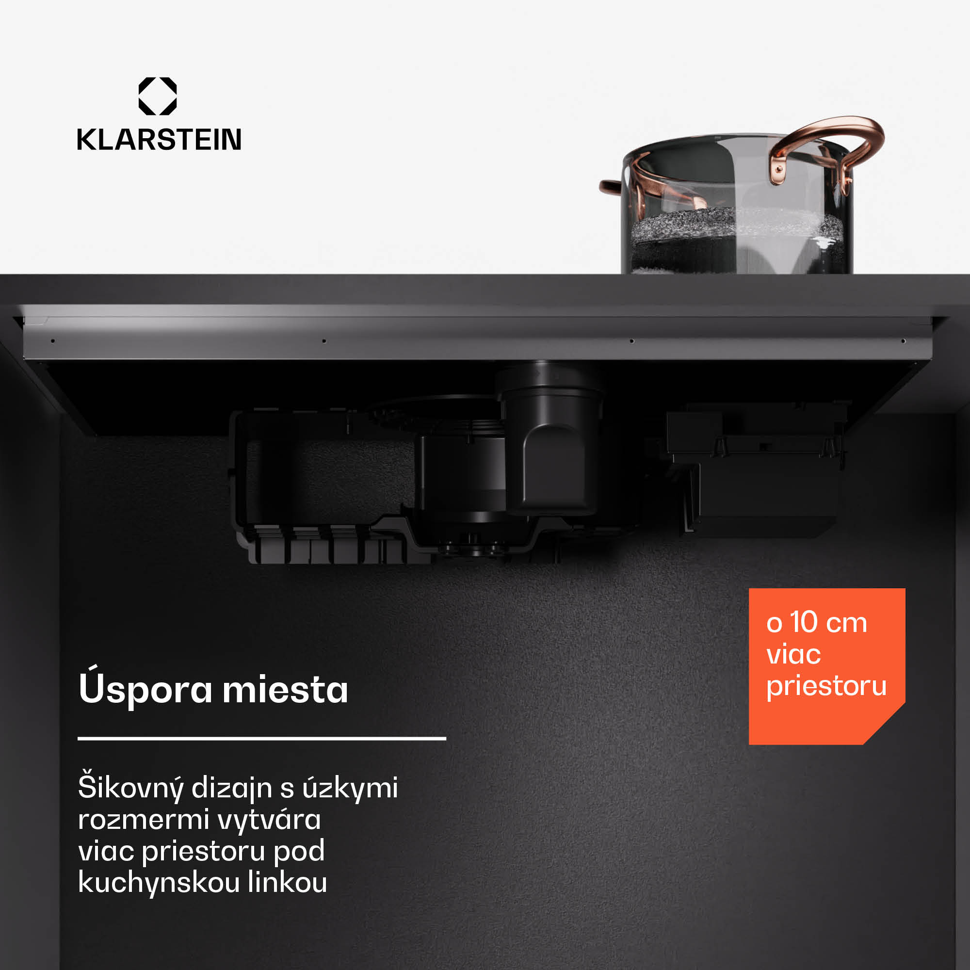 Klarstein AirJet Hybrid Down Air System, Indukčná varná doska s integrovaným digestorom, 477 m³/h, EEK A+ – Obrázok 5