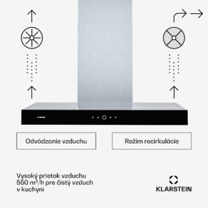 Klarstein SmartEdge digestor, WiFi, tichý, výkonný, LED, 550 m³/h, EEK A+