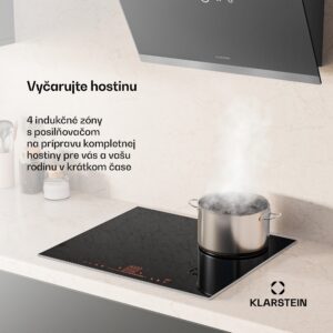Klarstein NanoGlow indukčná varná doska, 4 varné platne, flexi zóny, booster, nanopovlak