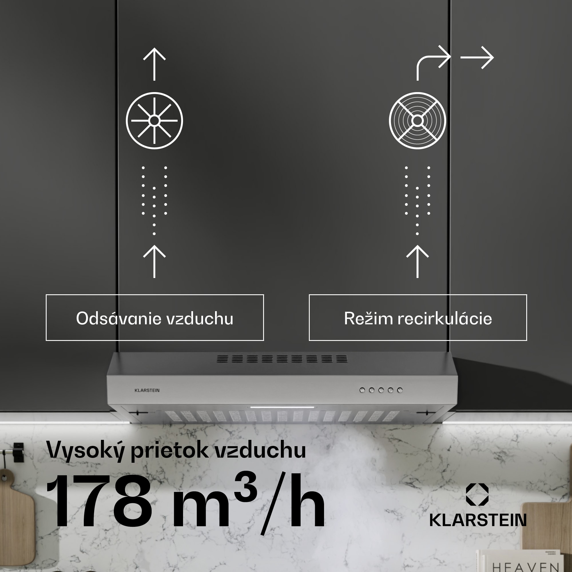 Klarstein SlimVent 60 Silver digestor – Obrázok 3