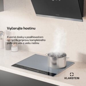 Klarstein DualTone Flex indukčná varná doska, Flex Zone, LED displej, Ovládanie posuvníkmi, 7200 W