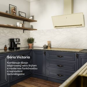 Klarstein Victoria šikmý digestor 90 cm prietok vzduchu 336 m³/h