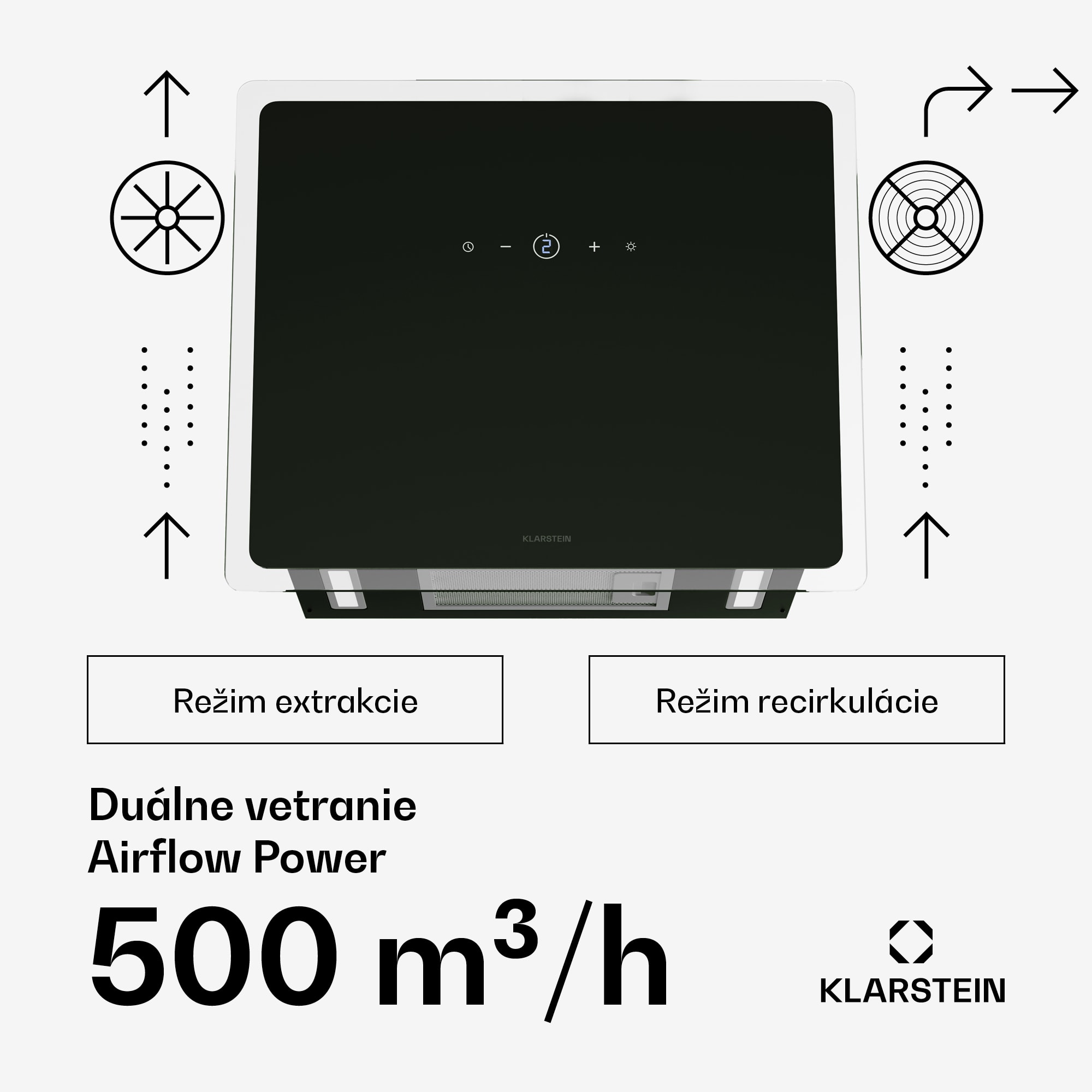 Klarstein AlizeEdge digestor, Dotykový, Plochý, Tichý, Zabudovaný, A+ – Obrázok 2