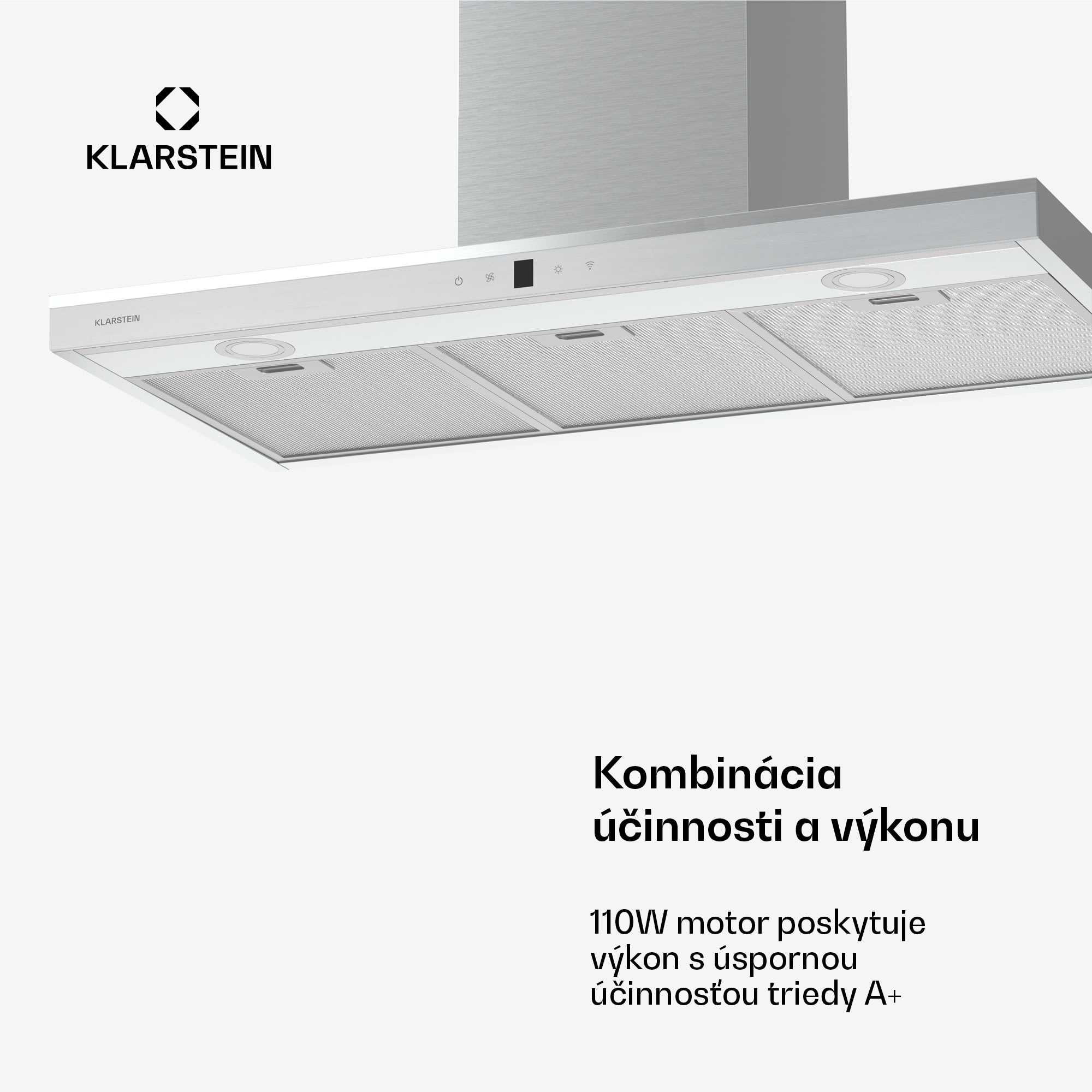 Klarstein Auriana digestor, Ambient Light, 700 m³/h, WiFi, Touch, LED – Obrázok 3