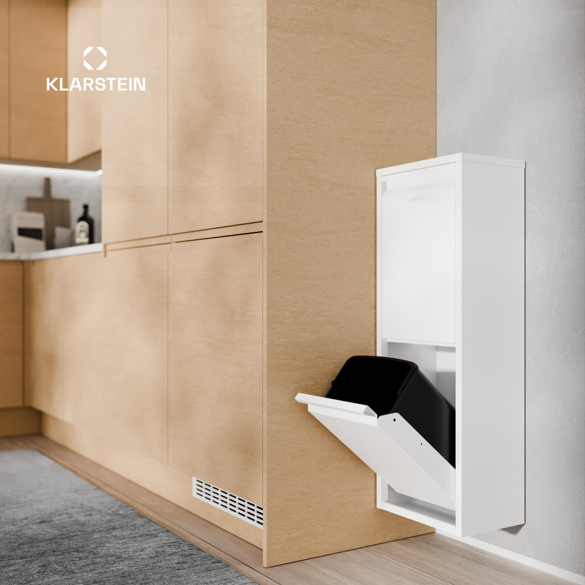 Klarstein Ordnungshüter 2 kôš na kuchynský odpad 36 L – Obrázok 4