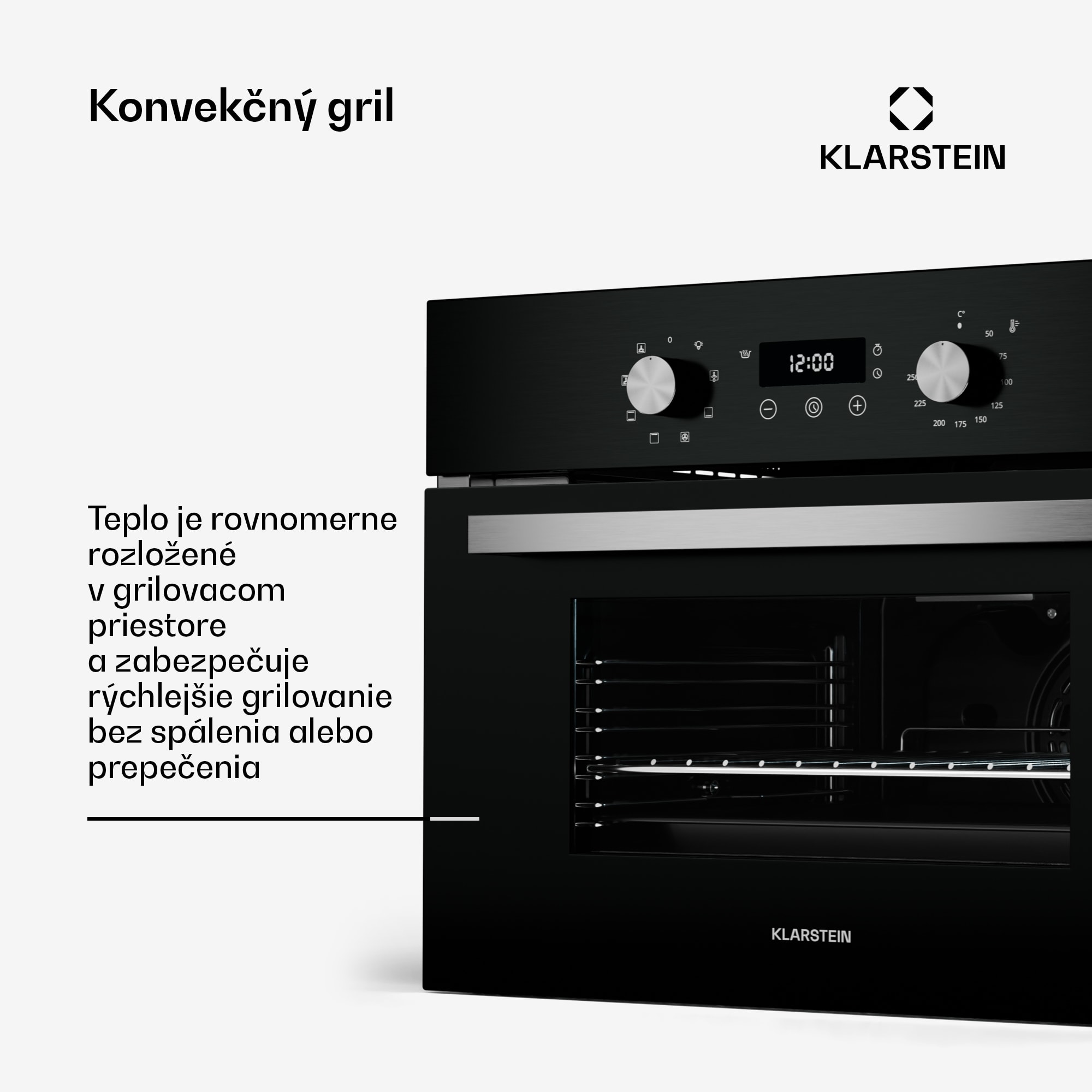 Klarstein SpaceSmart Kompaktná vstavaná rúra – Obrázok 4