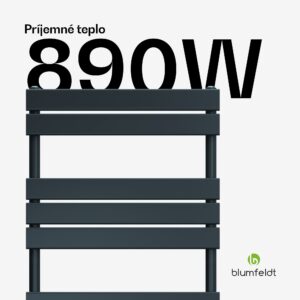 Blumfeldt Fairmont radiátor, 60 x 180 cm, nástenný, moderný dizajn, teplovodný