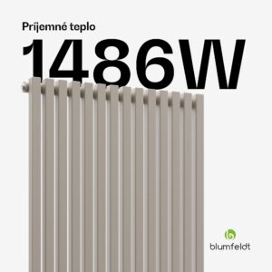 Blumfeldt Delgado radiátor | Moderný dizajn | 60 x 180 cm | 1486 W | Stredové pripojenie