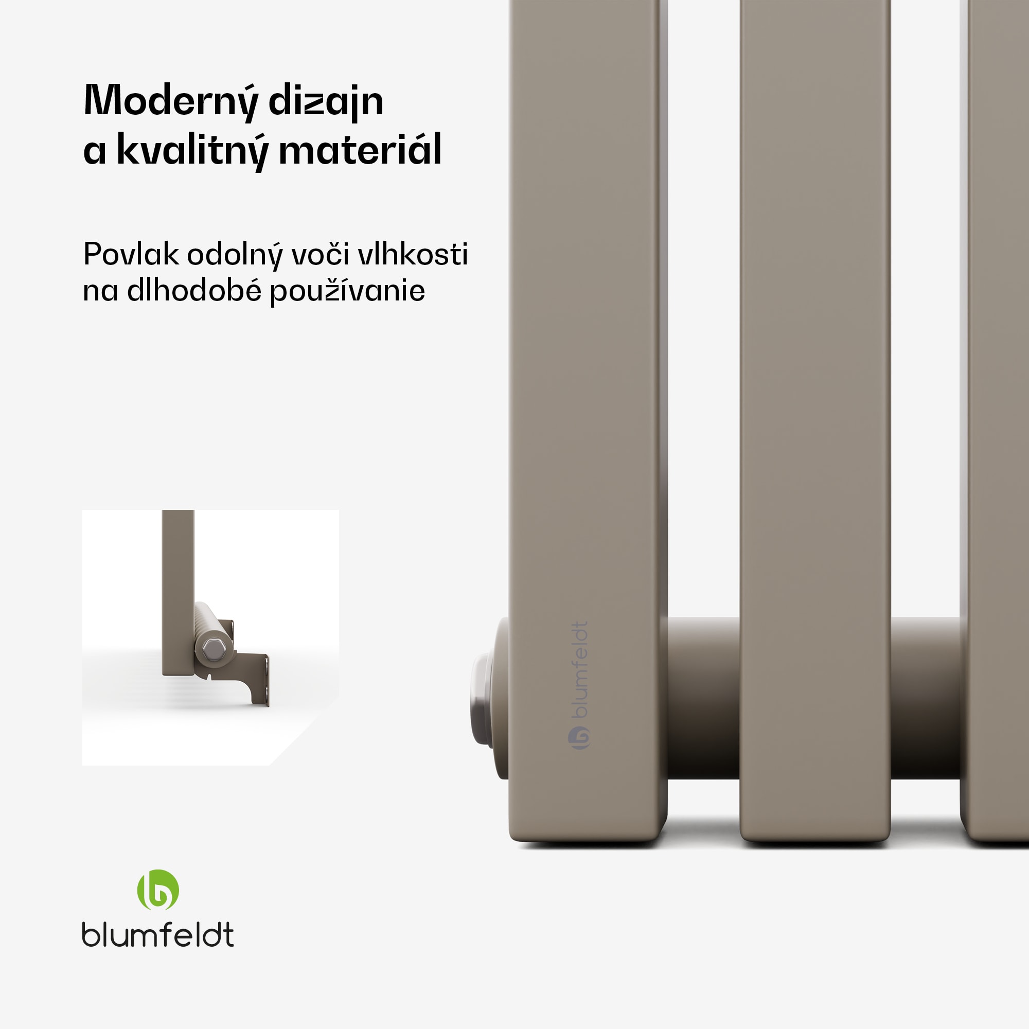 Blumfeldt Delgado radiátor | Moderný dizajn | 60 x 180 cm | 1486 W | Stredové pripojenie – Obrázok 3