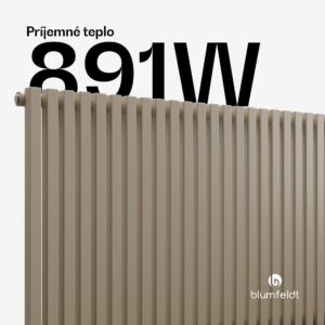 Blumfeldt Delgado radiátor | Moderný dizajn | 63 x 100 cm | 891 W | Stredové pripojenie