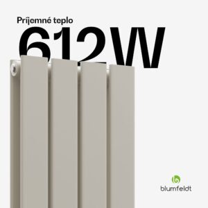 Blumfeldt Ontario radiátor 120x30 Výkon 612 W