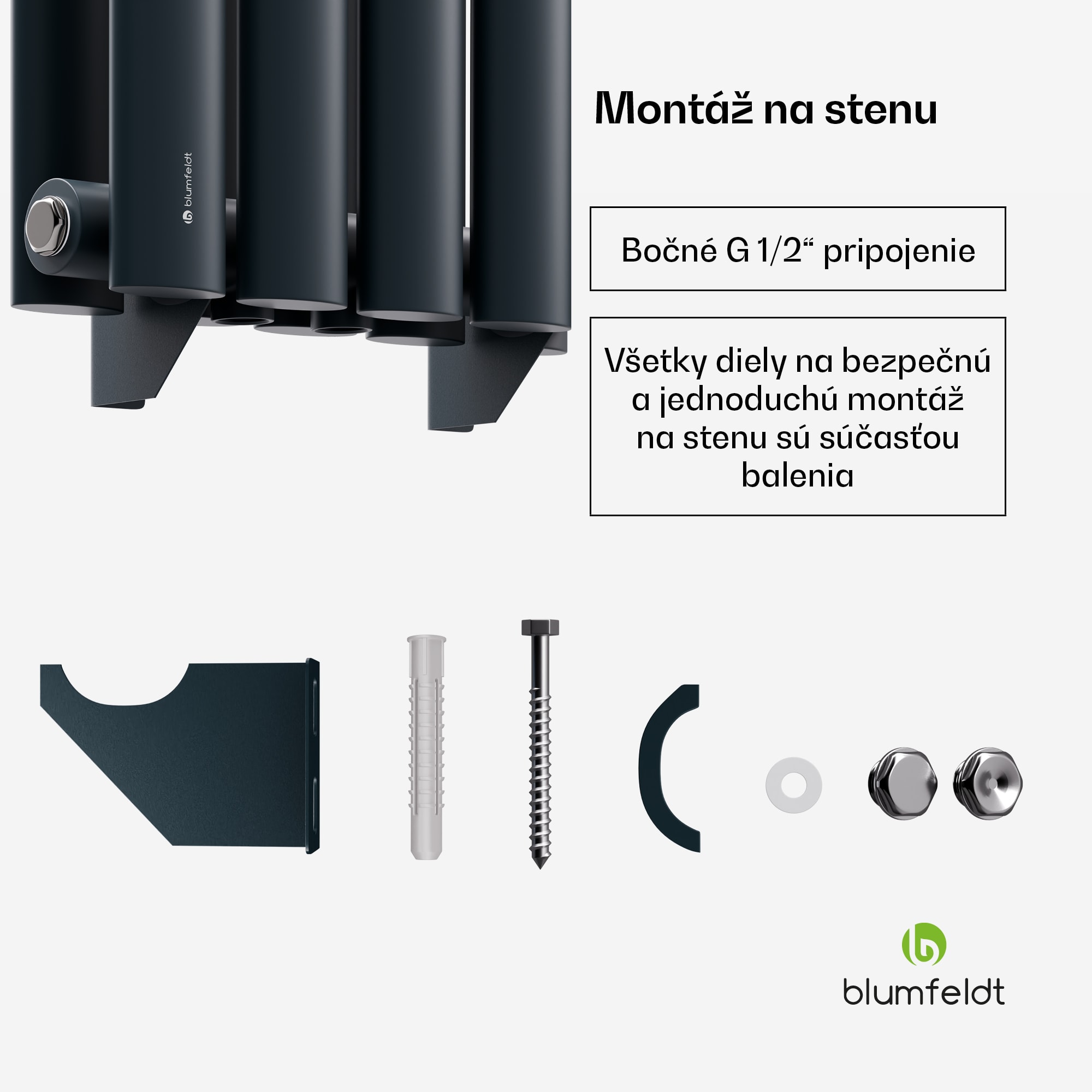 Blumfeldt Tallheo radiátor 60x30 360W – Obrázok 4