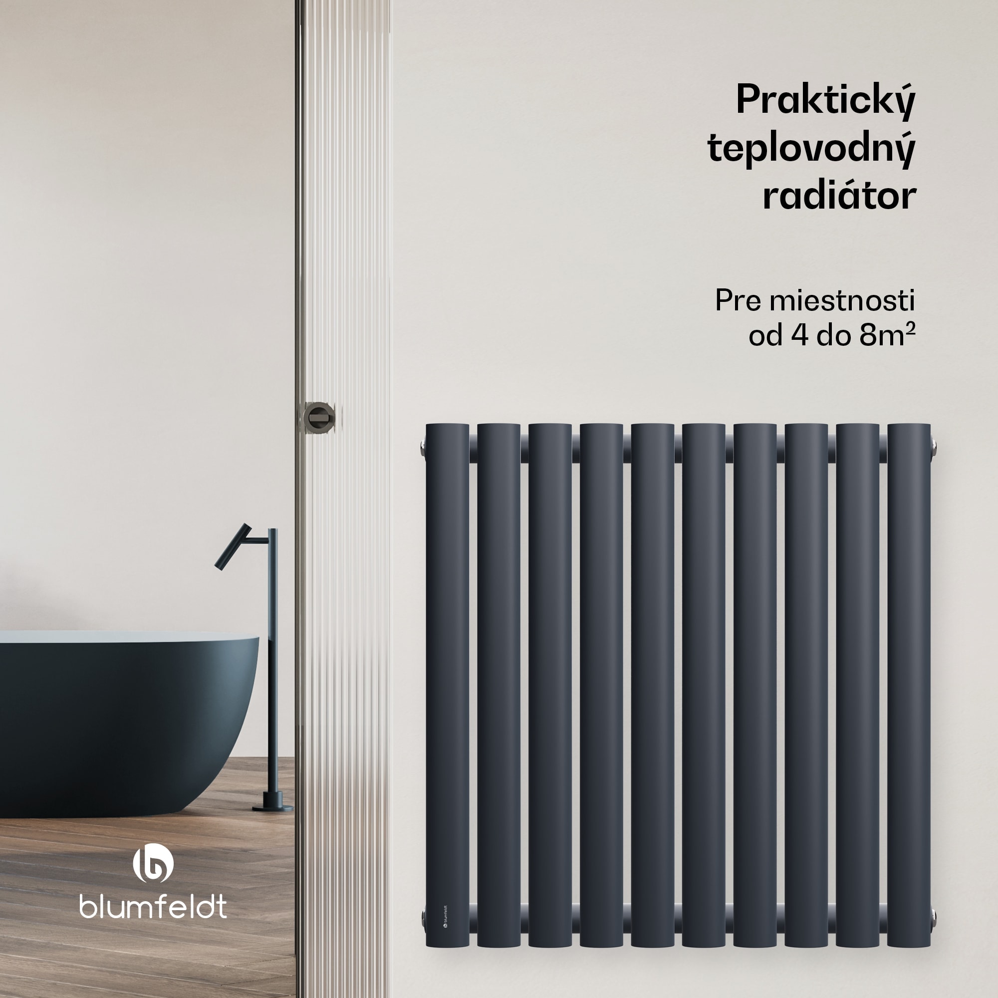 Blumfeldt Tallheo radiátor 60x60 462W – Obrázok 2