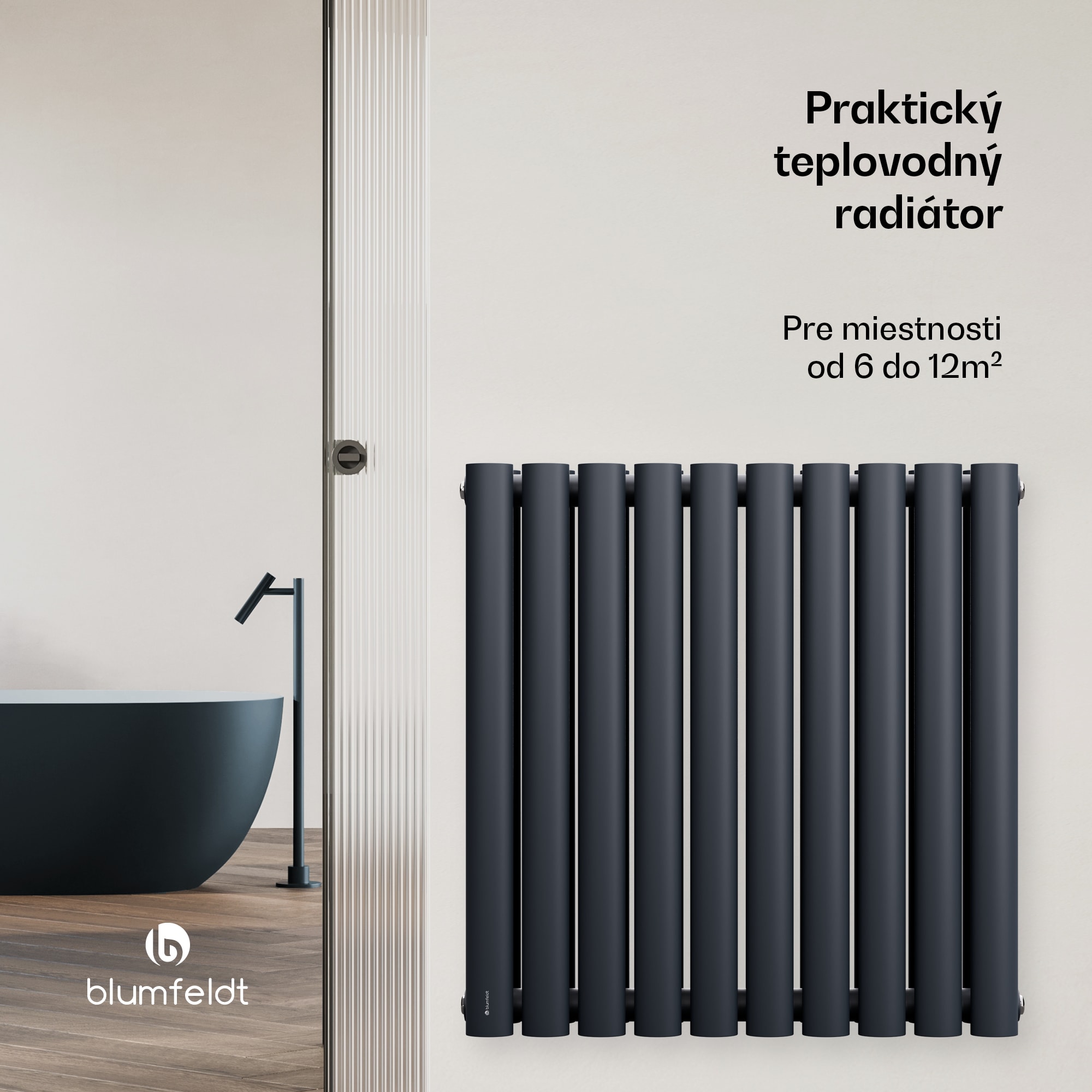 Blumfeldt Tallheo radiátor 60x60 707W – Obrázok 2