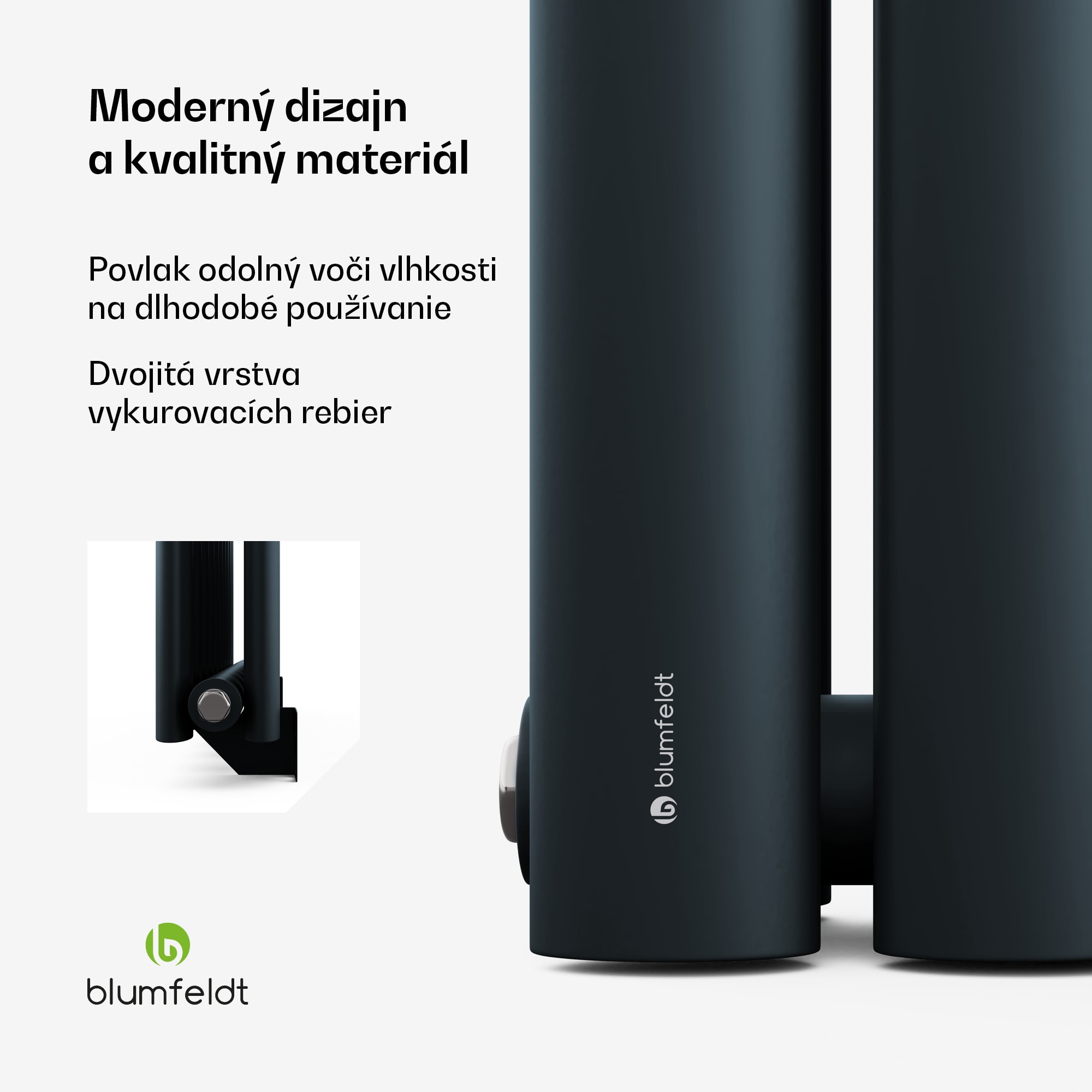 Blumfeldt Tallheo radiátor 60x60 707W – Obrázok 3