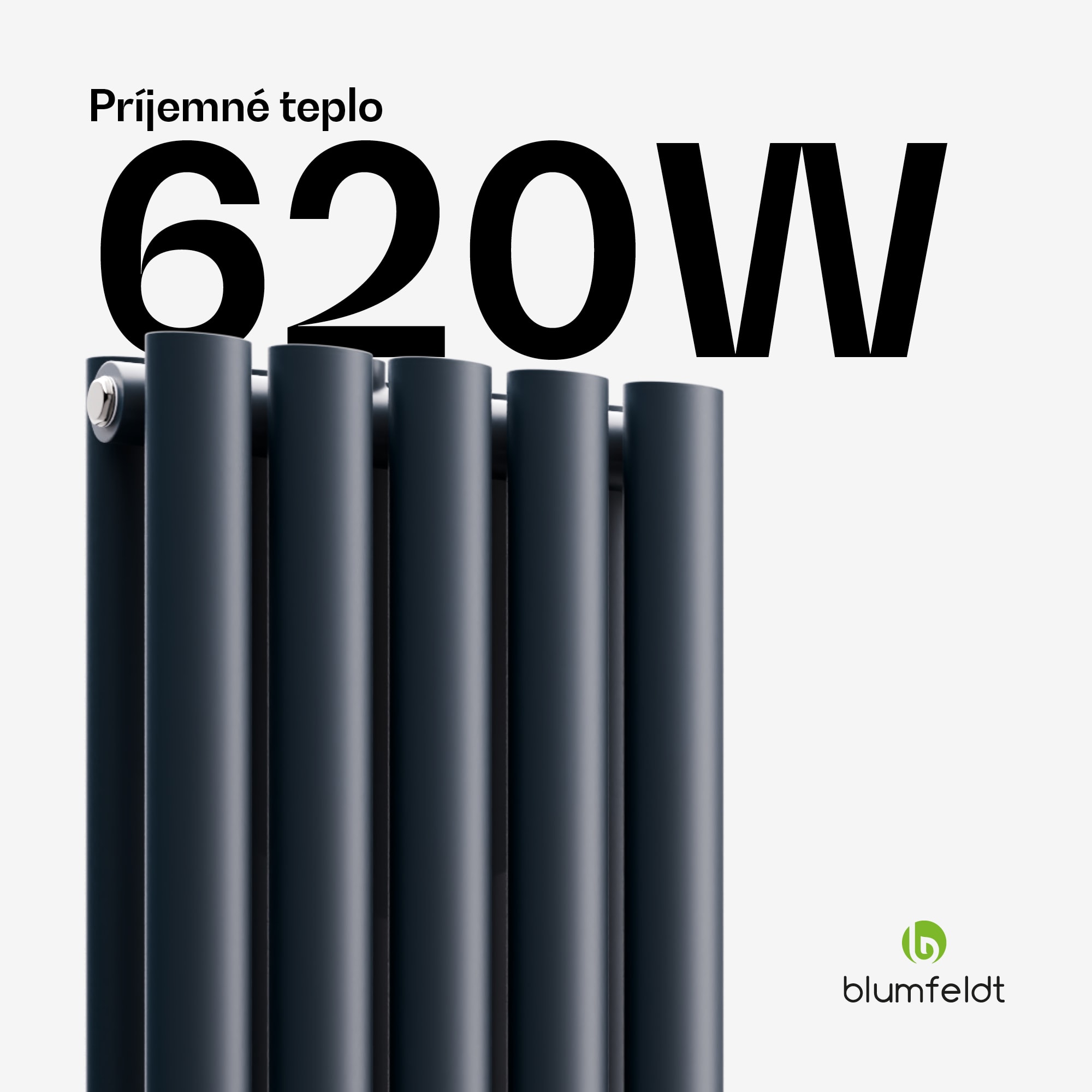 Blumfeldt Tallheo radiátor 120x30 620W