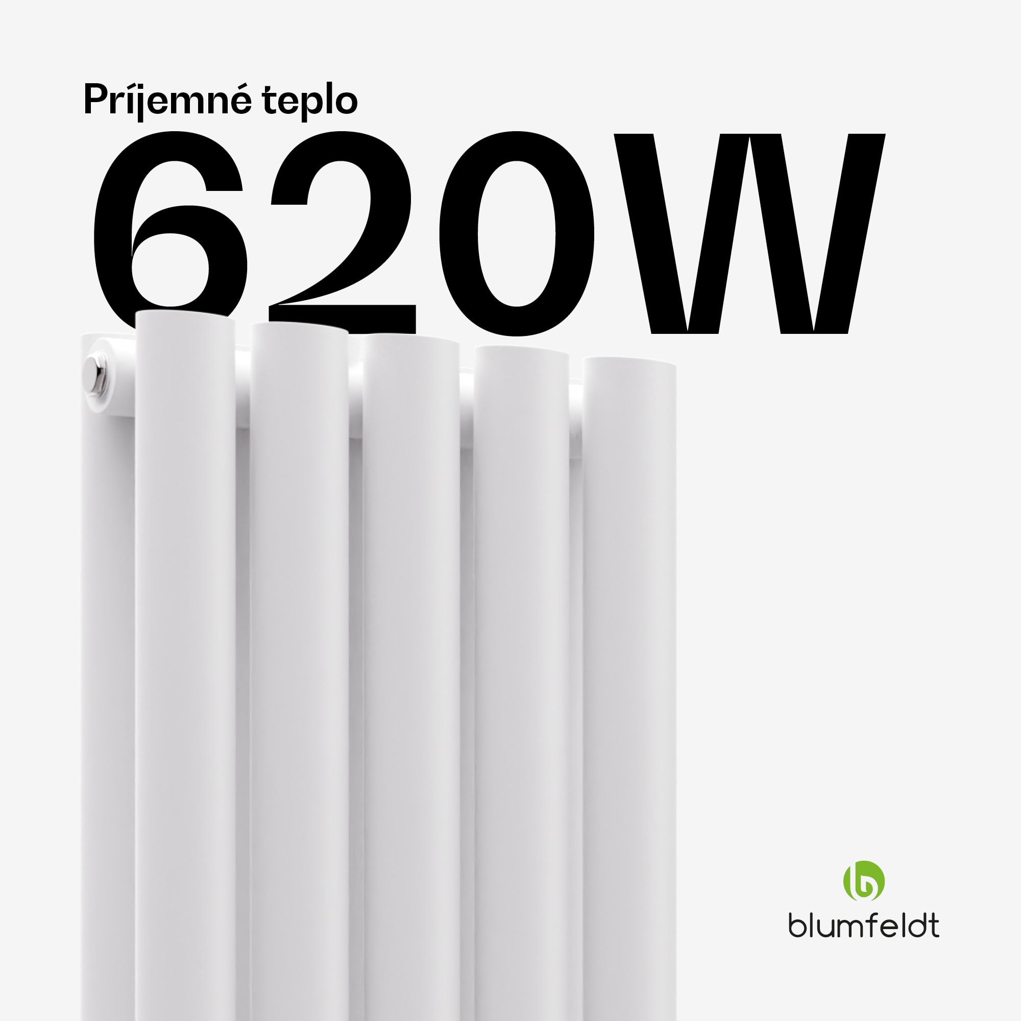 Blumfeldt Tallheo radiátor 120x30 620W