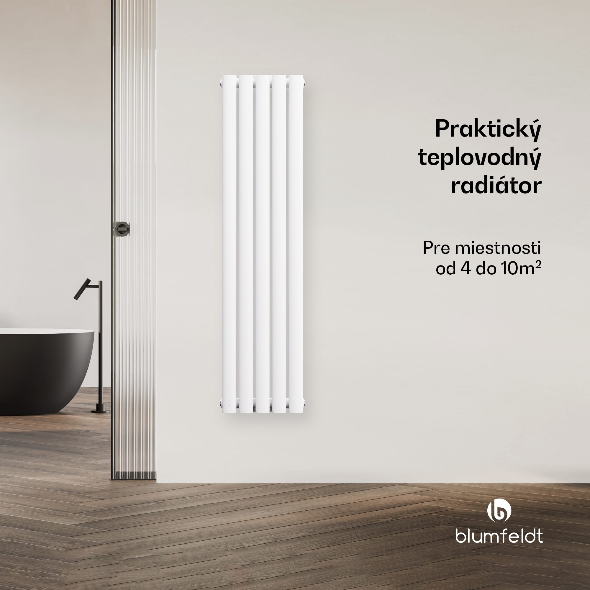 Blumfeldt Tallheo radiátor 120x30 620W – Obrázok 2