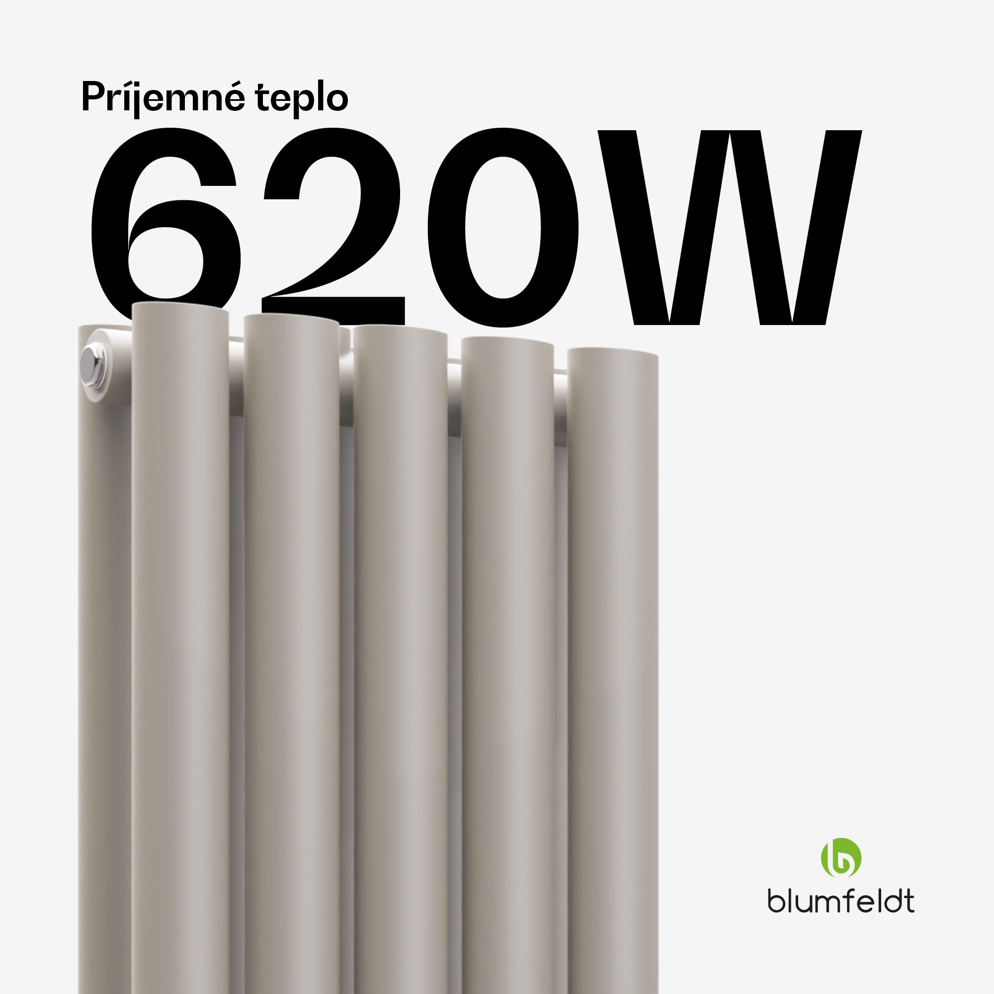 Blumfeldt Tallheo radiátor 120x30 620W