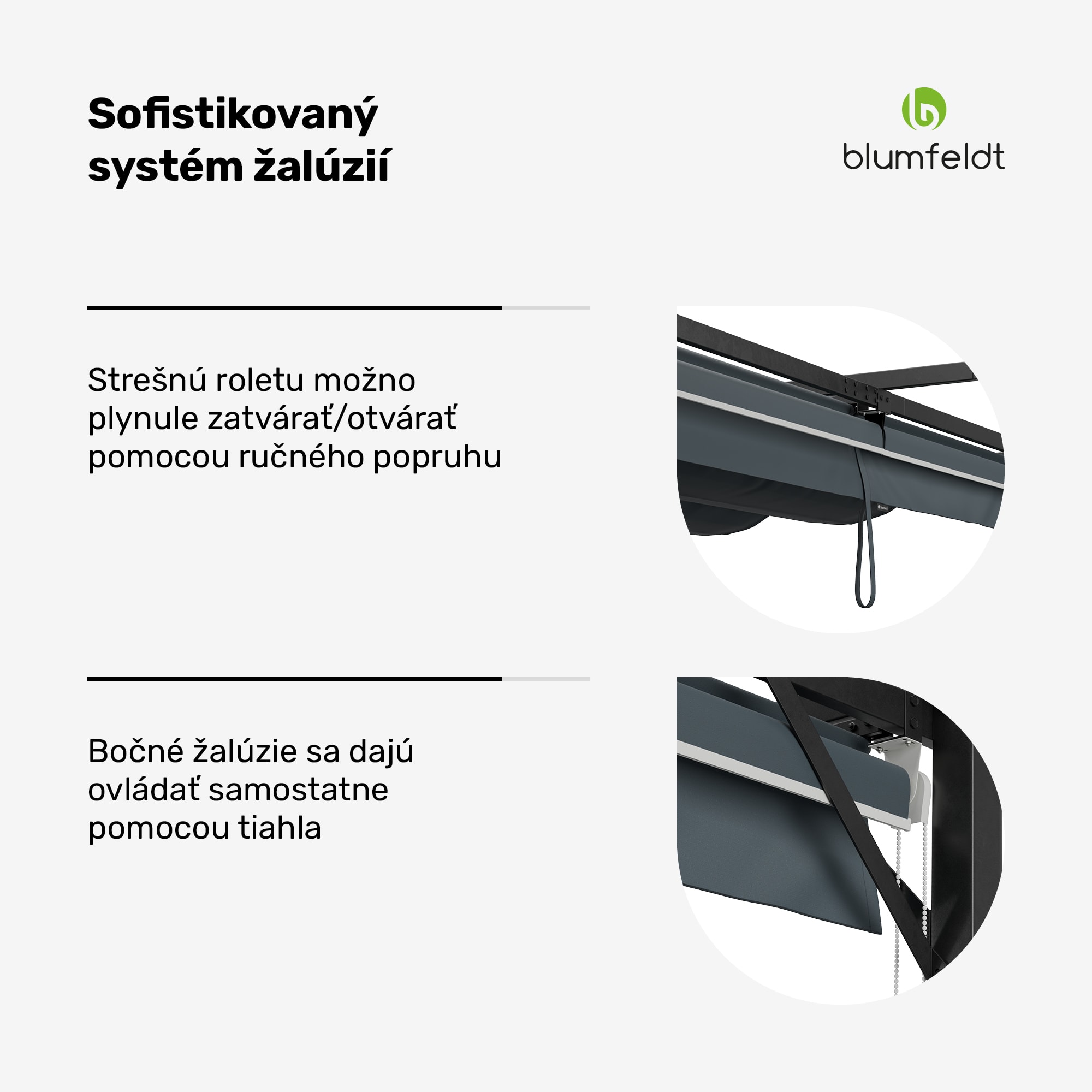 Blumfeldt Pantheon Robust Pergola 3x3 m, práškovo lakovaná oceľ, odolná voči poveternostným vplyvom, s bočnými roletami – Obrázok 3