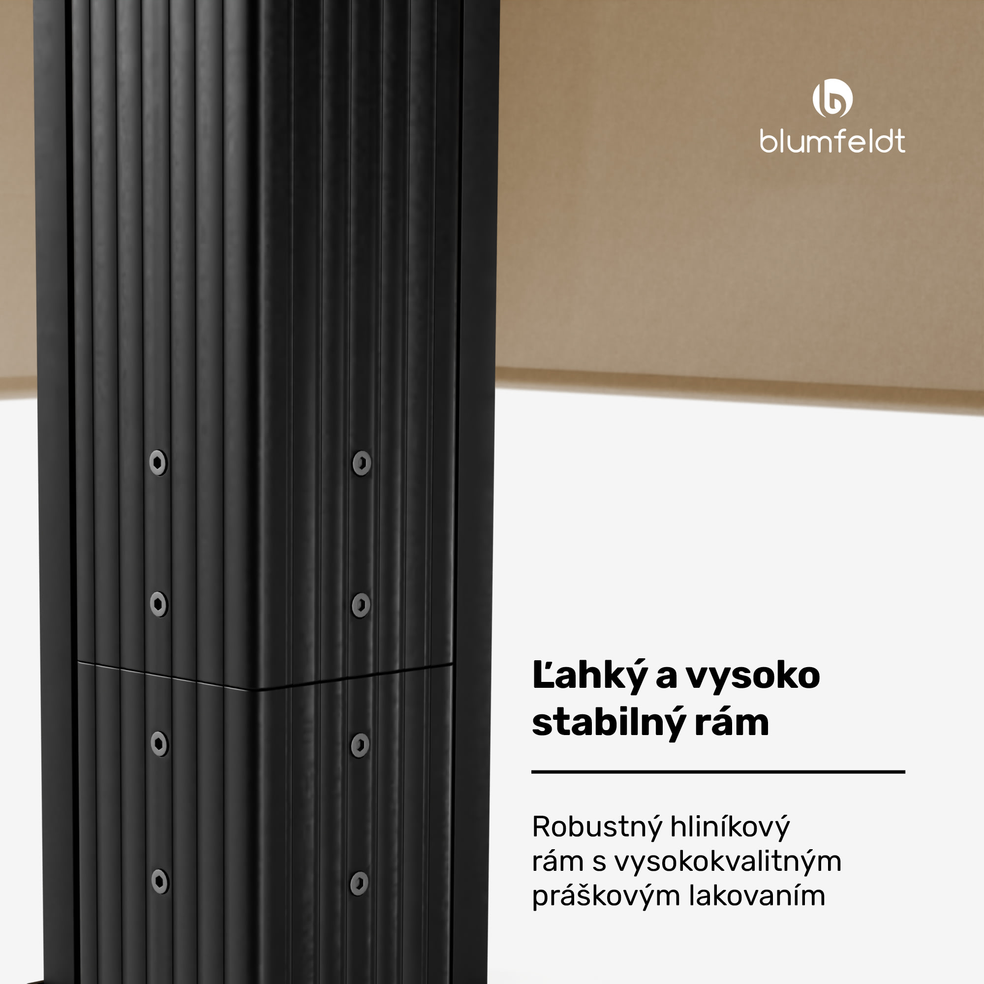 Blumfeldt Pantheon Cortina pergola 3x4 m, odolná voči poveternostným vplyvom, hliník, prášková farba, rolety – Obrázok 4