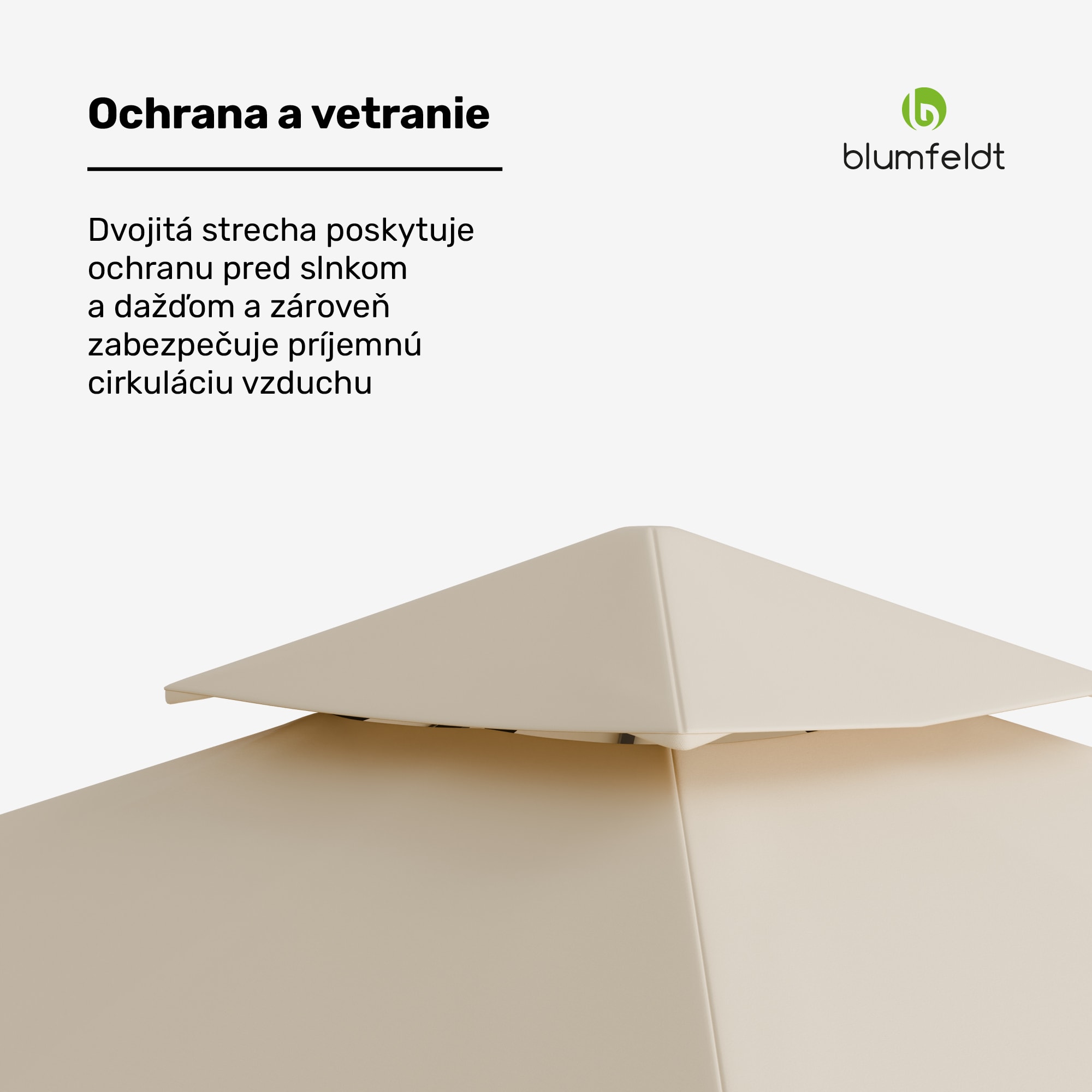 Blumfeldt Grandezza Cortina záhradný altánok 3x3 m, odolný voči poveternostným vplyvom, prášková farba, bočné rolety