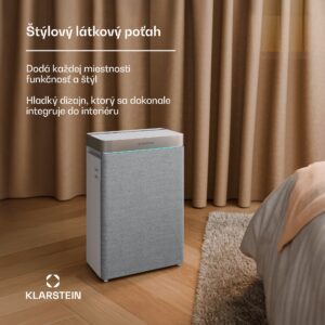 Klarstein AireLux Smart, čistička a zvlhčovač vzduchu 2 v 1, CADR 400 m³/h, sivá