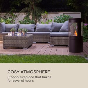 Blumfeldt Fiamme Circulo, etanolový krb, horák z nehrdzavejúcej ocele, 1,2 l, doba horenia 4-5 h