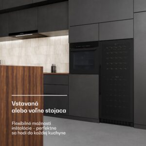 Klarstein Velaire podpultová chladnička na víno, moderná, elegantná, UV ochrana, Dvojzónová, 122 fliaš