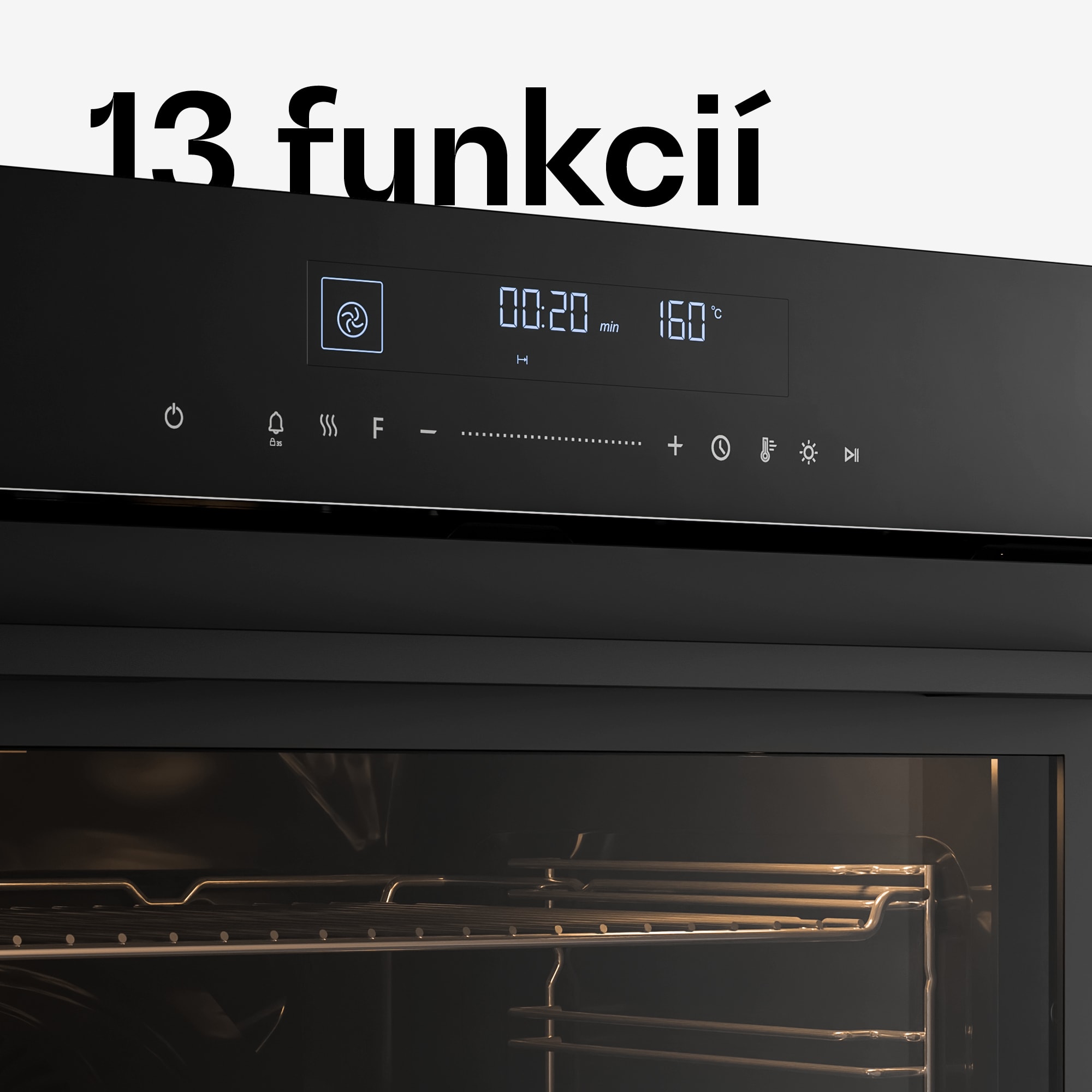 Klarstein Velaire Vstavaná rúra Čierna, 74L, A+, 3160 W, 60 cm – Obrázok 2