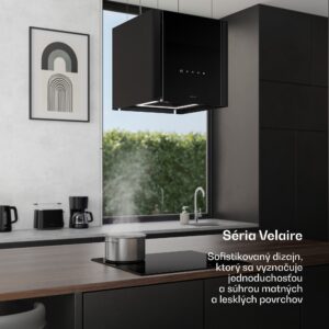 Klarstein Velaire digestor funkcia zdvíhania 40 cm, Elegantný, minimalistický, výkonný, EEC A++, 601 m³/h