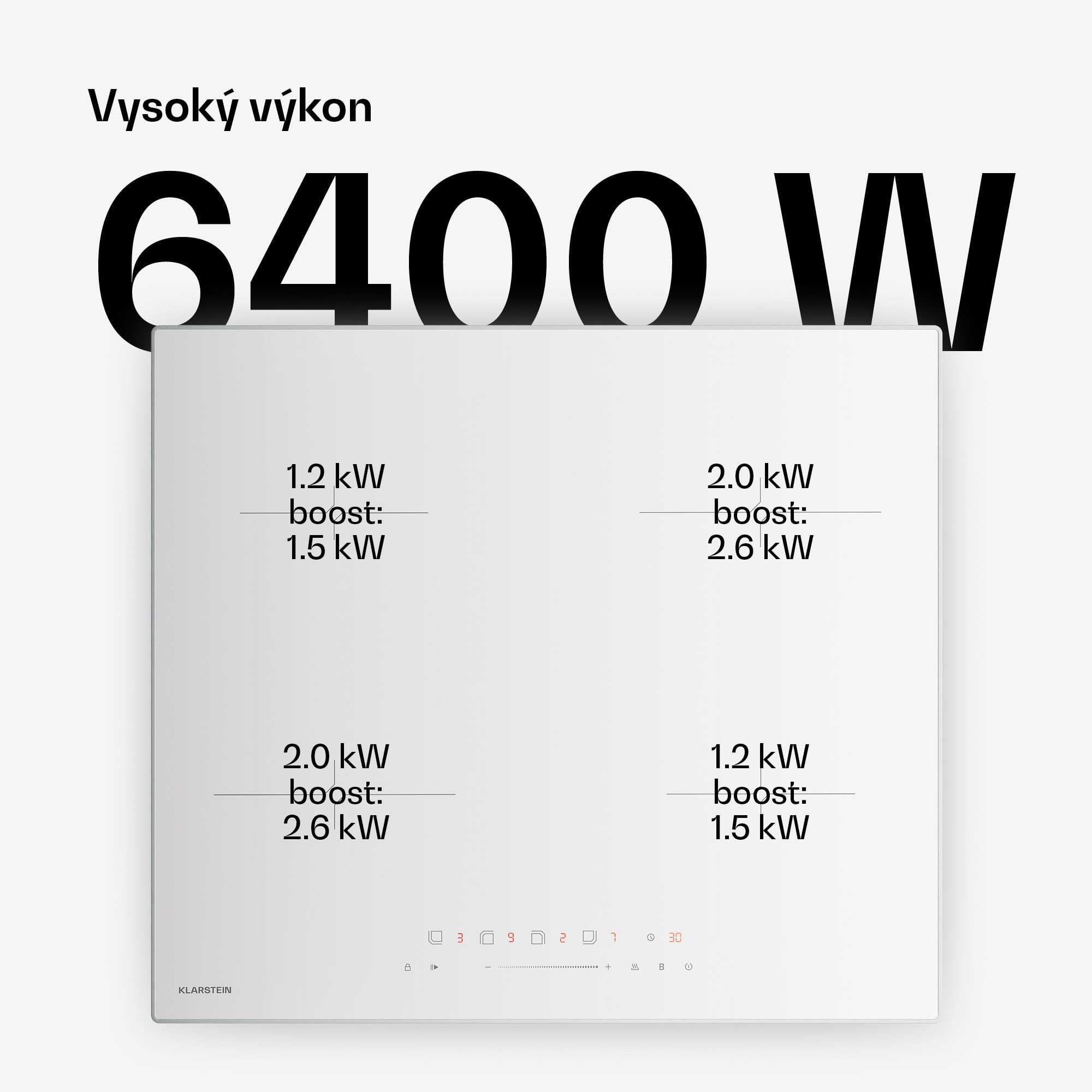 Klarstein Velaire indukčná varná doska, elegantná, minimalistická, výkonná, 4 varné zóny, 7000 W, 60 cm – Obrázok 2