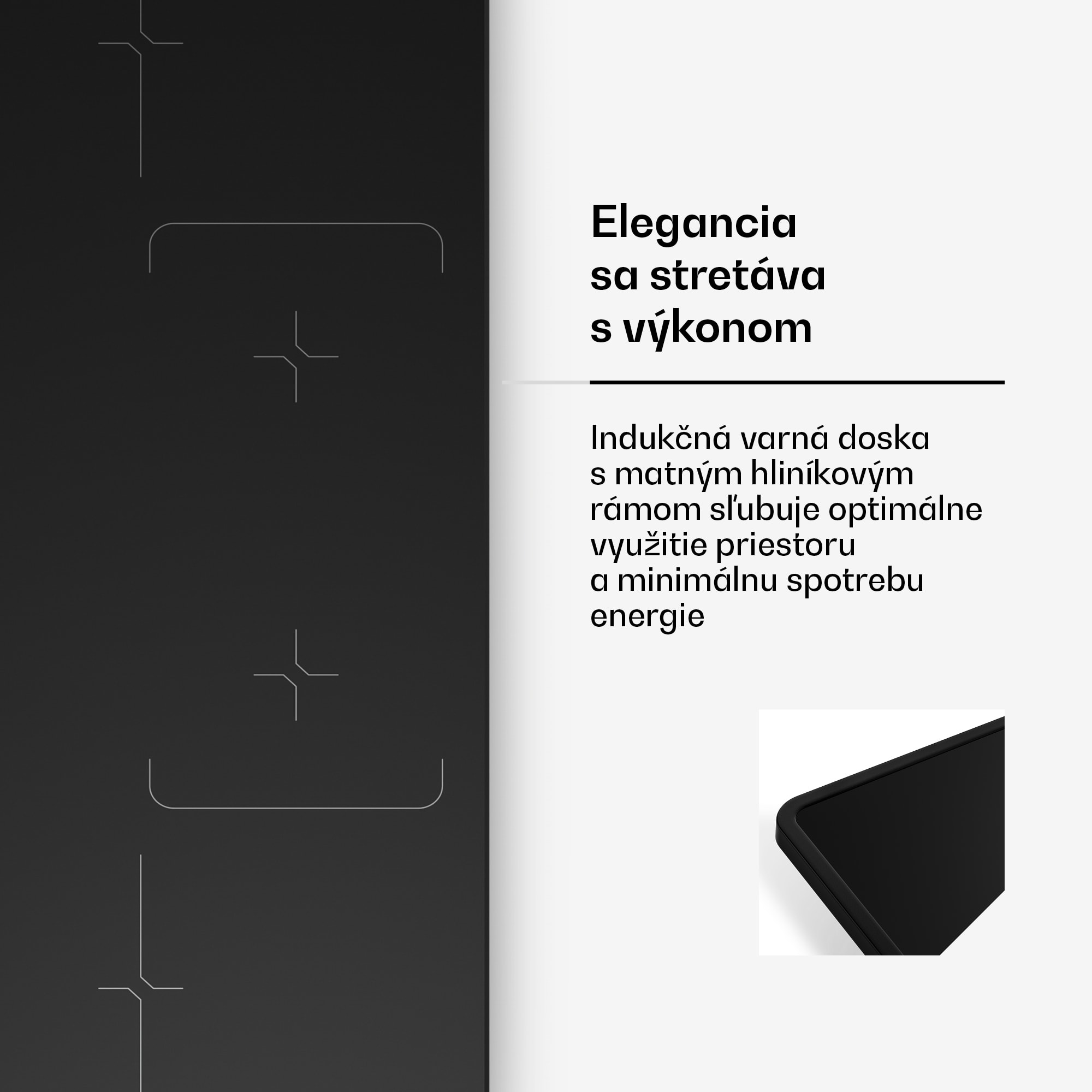 Klarstein Velaire indukčná varná doska, elegantná, minimalistická, výkonná, 4 varné zóny, 7000 W, 90 cm – Obrázok 3